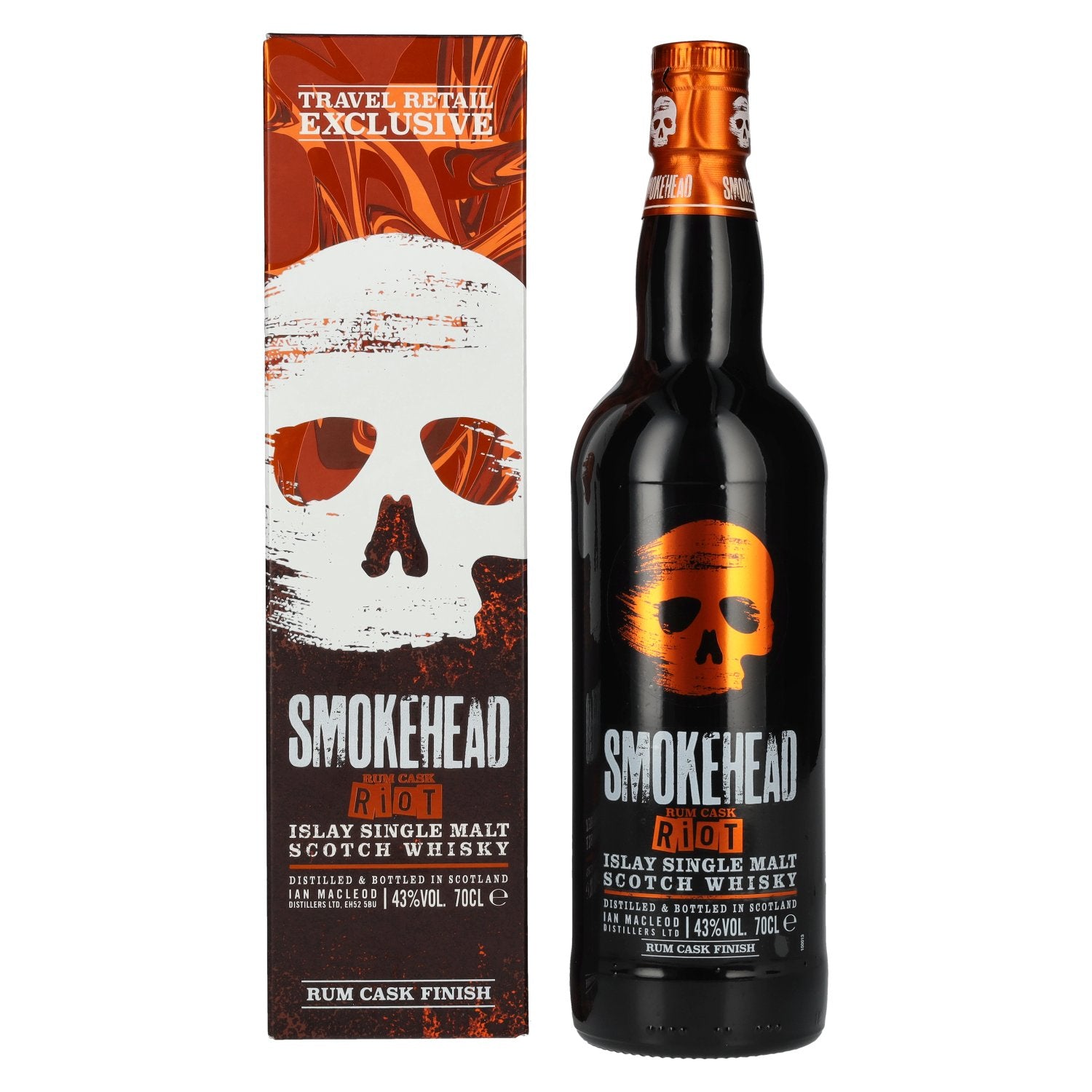 Smokehead RUM RIOT Islay Single Malt Scotch Whisky 43% Vol. 0,7l in Giftbox