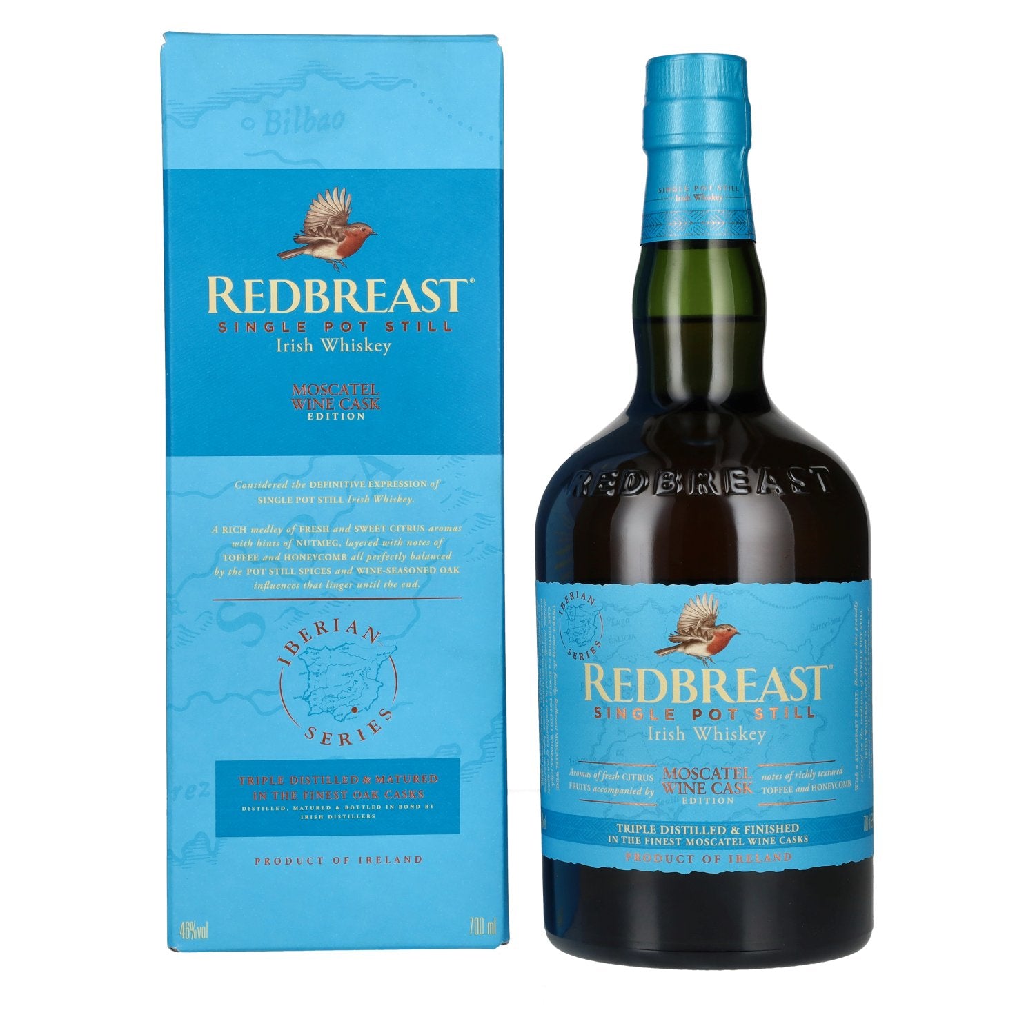 Redbreast IBERIAN SERIES Single Pot Still Irish Whiskey MOSCATEL WINE CASK 46% Vol. 0,7l in Giftbox