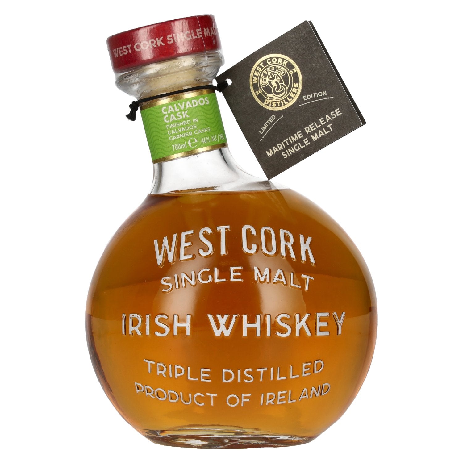 West Cork MARITIME Single Malt Irish Whiskey CALVADOS CASK FINISHED Limited Edition 46% Vol. 0,7l