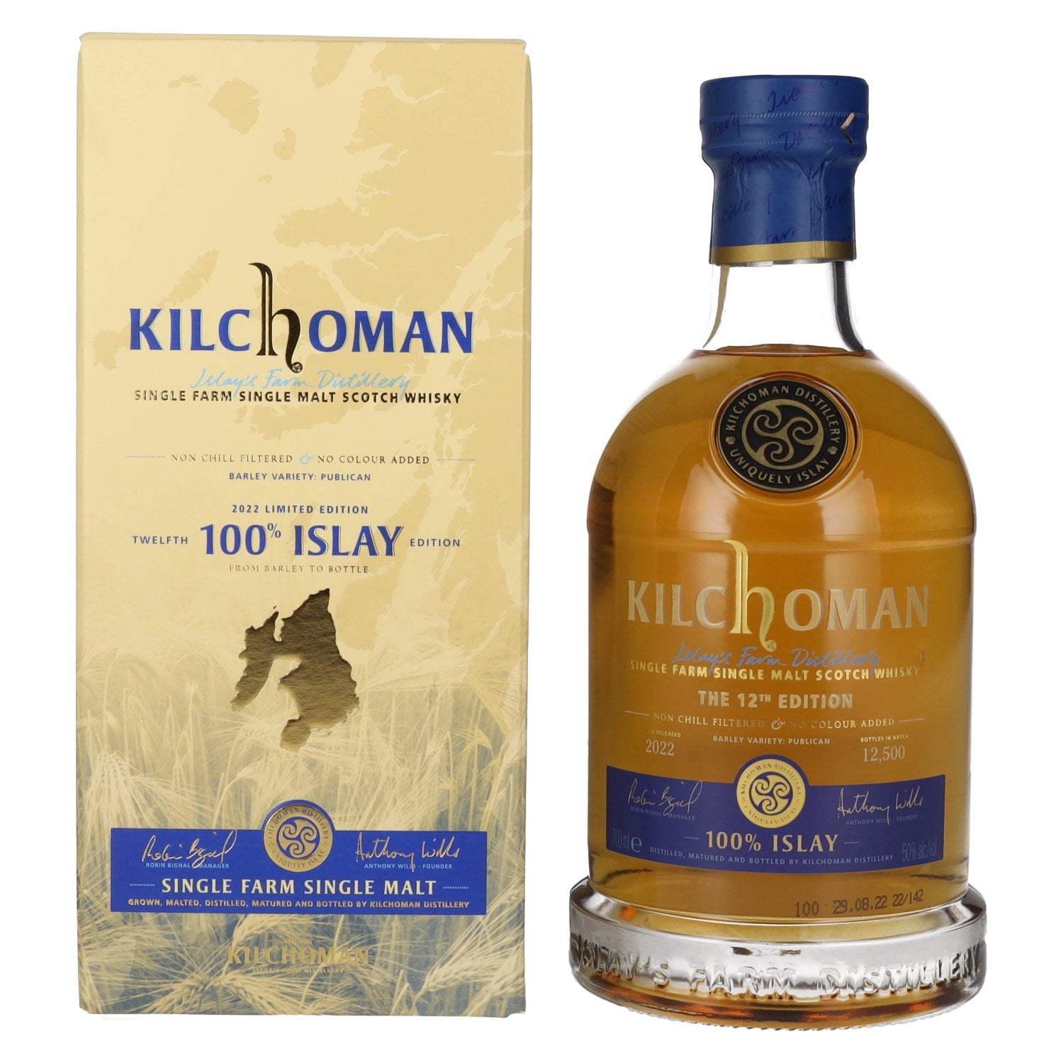 Kilchoman 100% Islay The 12th Edition 50% Vol. 0,7l in Giftbox