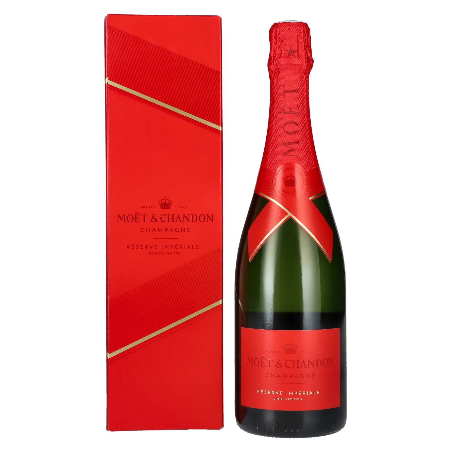 Moet & Chandon Champagne RESERVE IMPERIALE Brut Edition Limitee 12,5% Vol. 0,75l in Giftbox