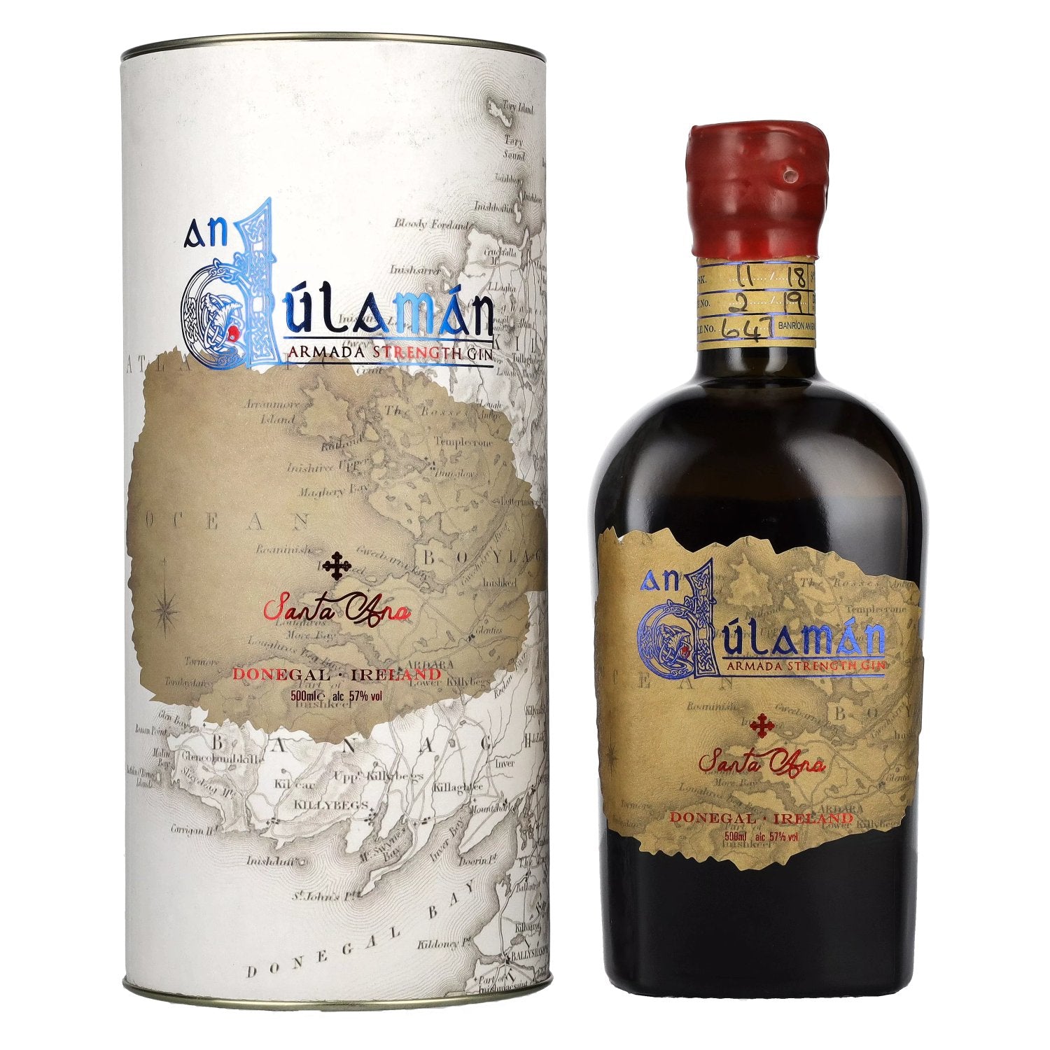 An Dulaman SANTA ANA Armada Strength Gin 57% Vol. 0,5l in Giftbox
