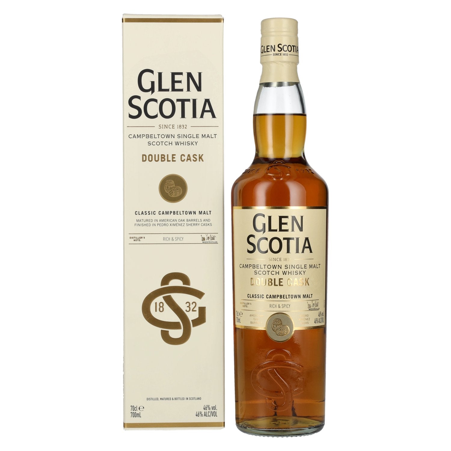 Glen Scotia DOUBLE CASK Single Malt Scotch Whisky 46% Vol. 0,7l in Giftbox