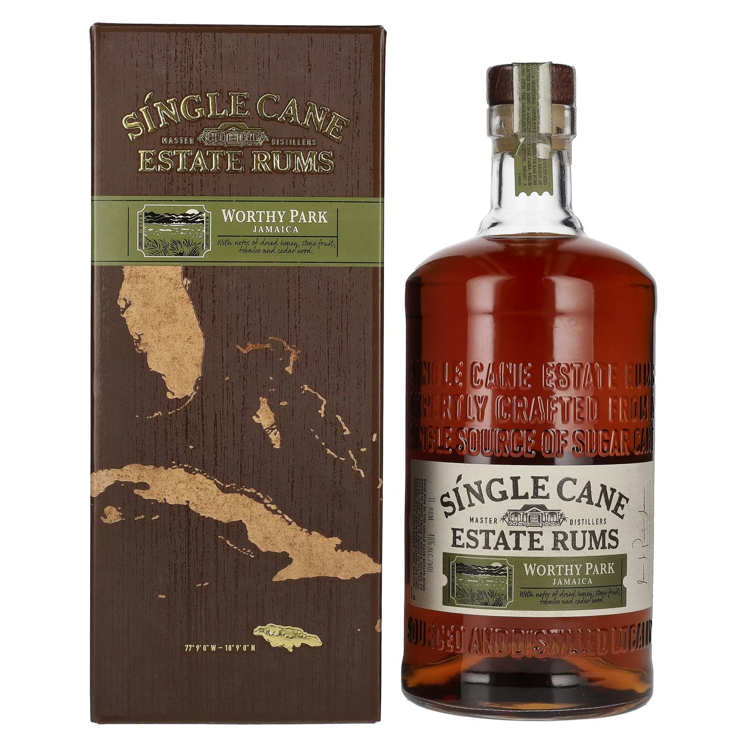 Single Cane Estate Rums WORTHY PARK JAMAICA 40% Vol. 1l in Giftbox