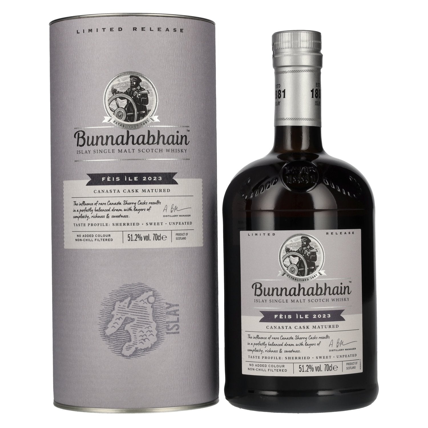 Bunnahabhain CANASTA CASK MATURED Limited Release Feis Ile 2023 51,2% Vol. 0,7l