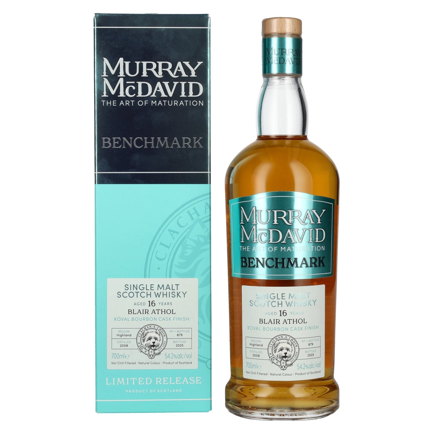 Murray McDavid 16 Years Old BLAIR ATHOL Koval Bourbon Cask Single Malt 2008 54,2% Vol. 0,7l in Giftbox