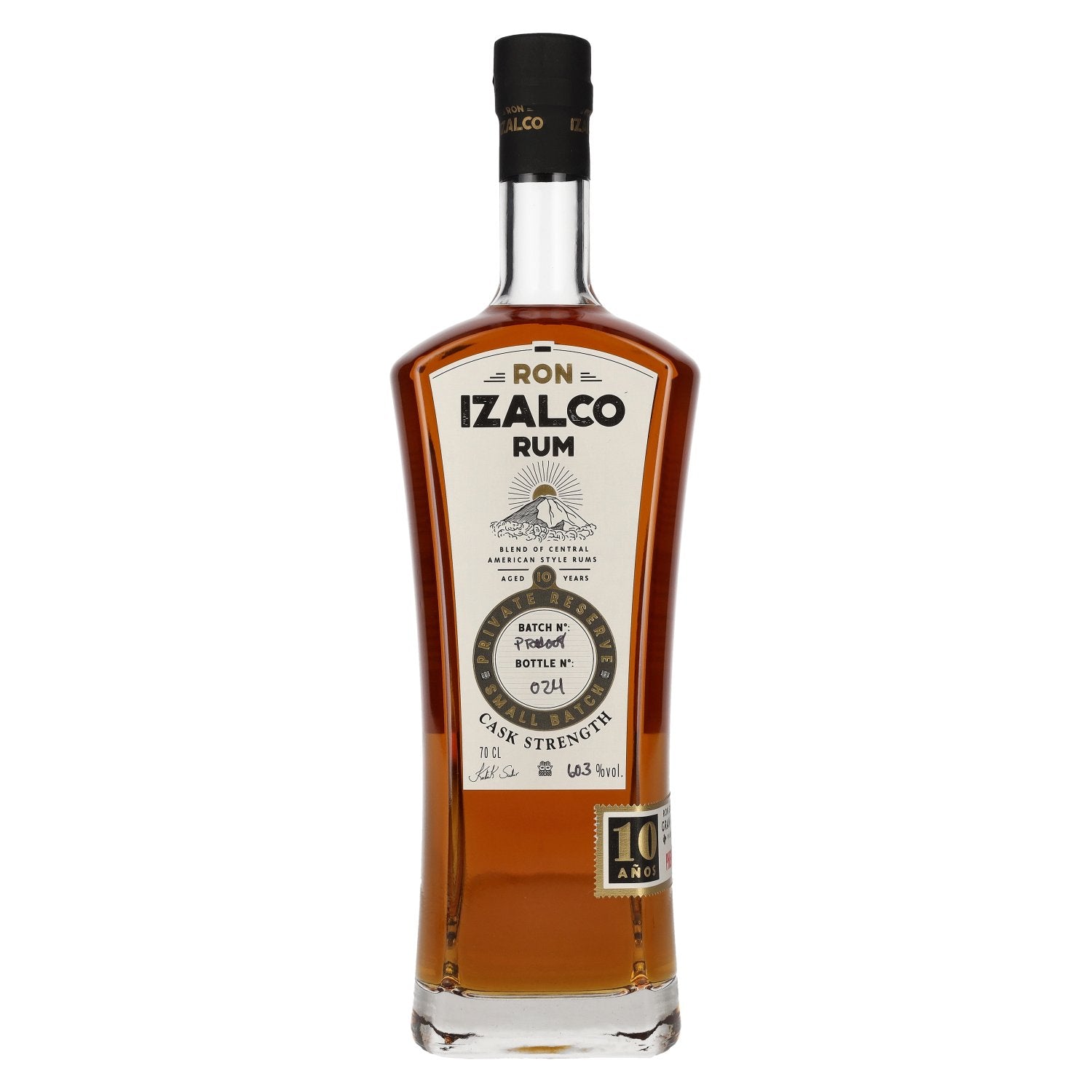 Ron Izalco Gran Reserva 10 Anos Rum CASK STRENGTH 60,3% Vol. 0,7l