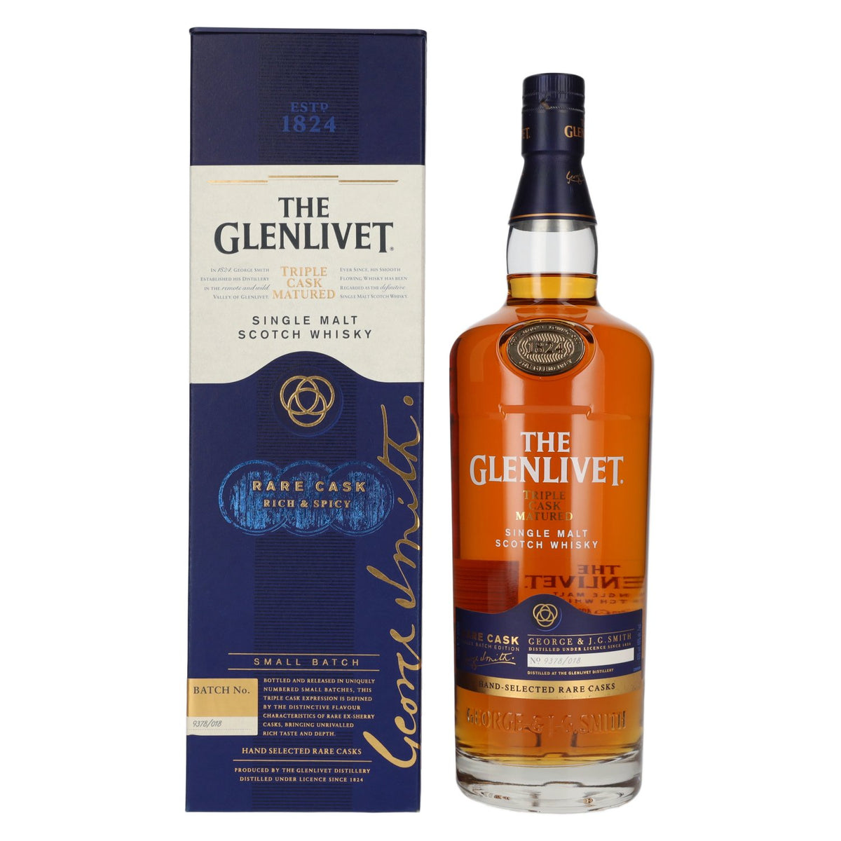 The Glenlivet RARE CASK Small Batch No. 9378/018 40% Vol. 1l in Giftbox
