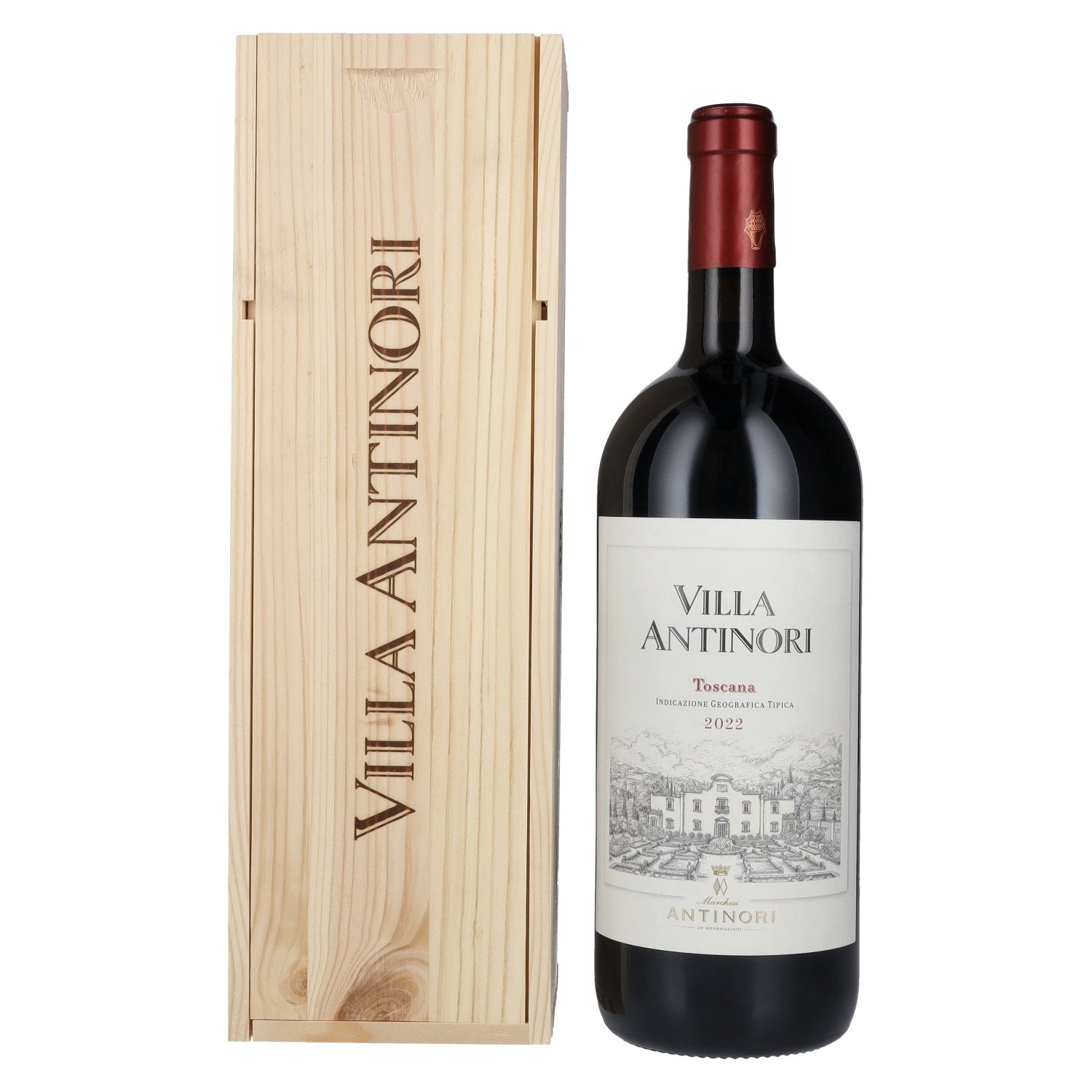 Marchesi Antinori Villa Antinori Toscana IGT 2022 13,5% Vol. 1,5l in Holzkiste