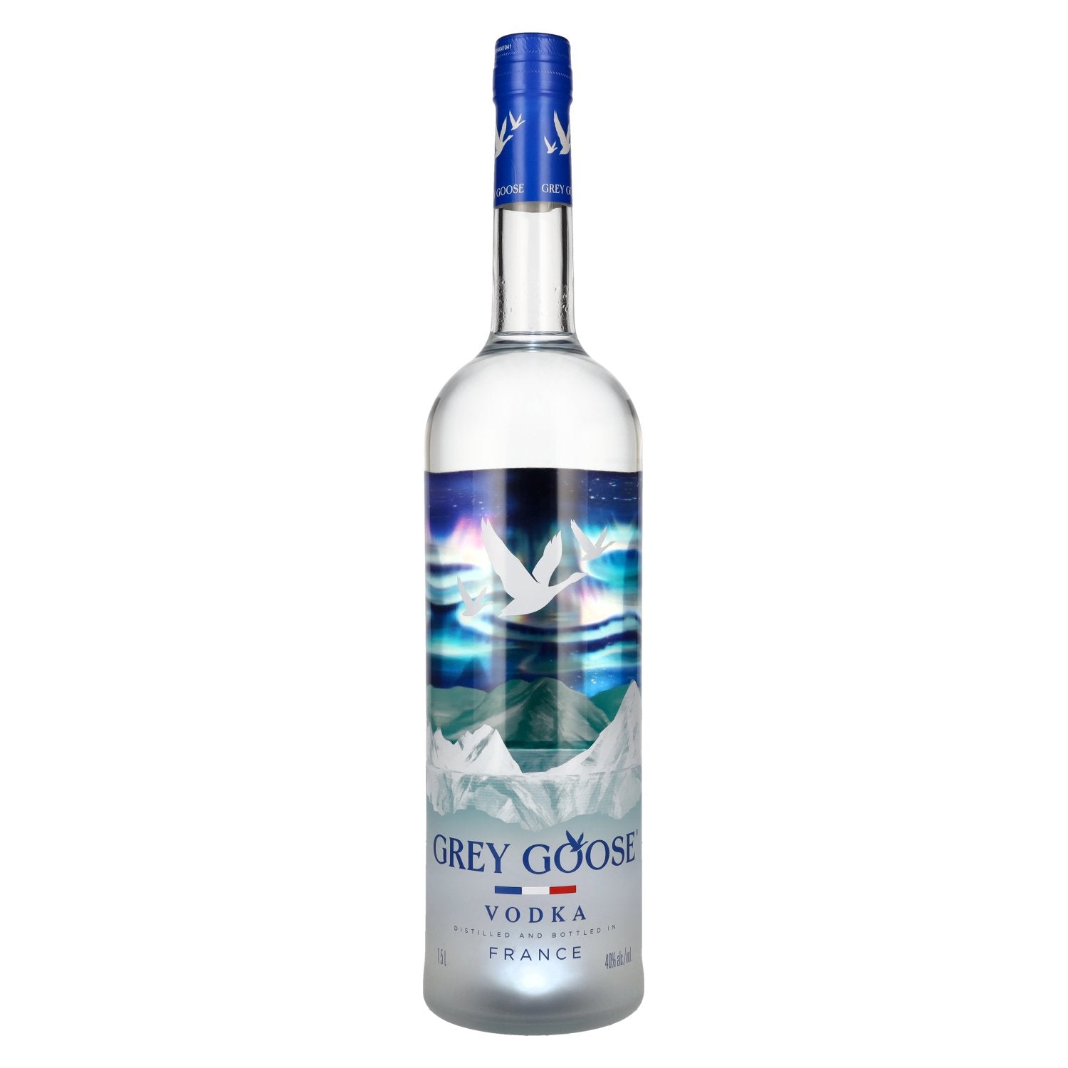 Grey Goose Vodka NORTHERN LIGHTS Edition 40% Vol. 1,5l + LED Lichtsticker