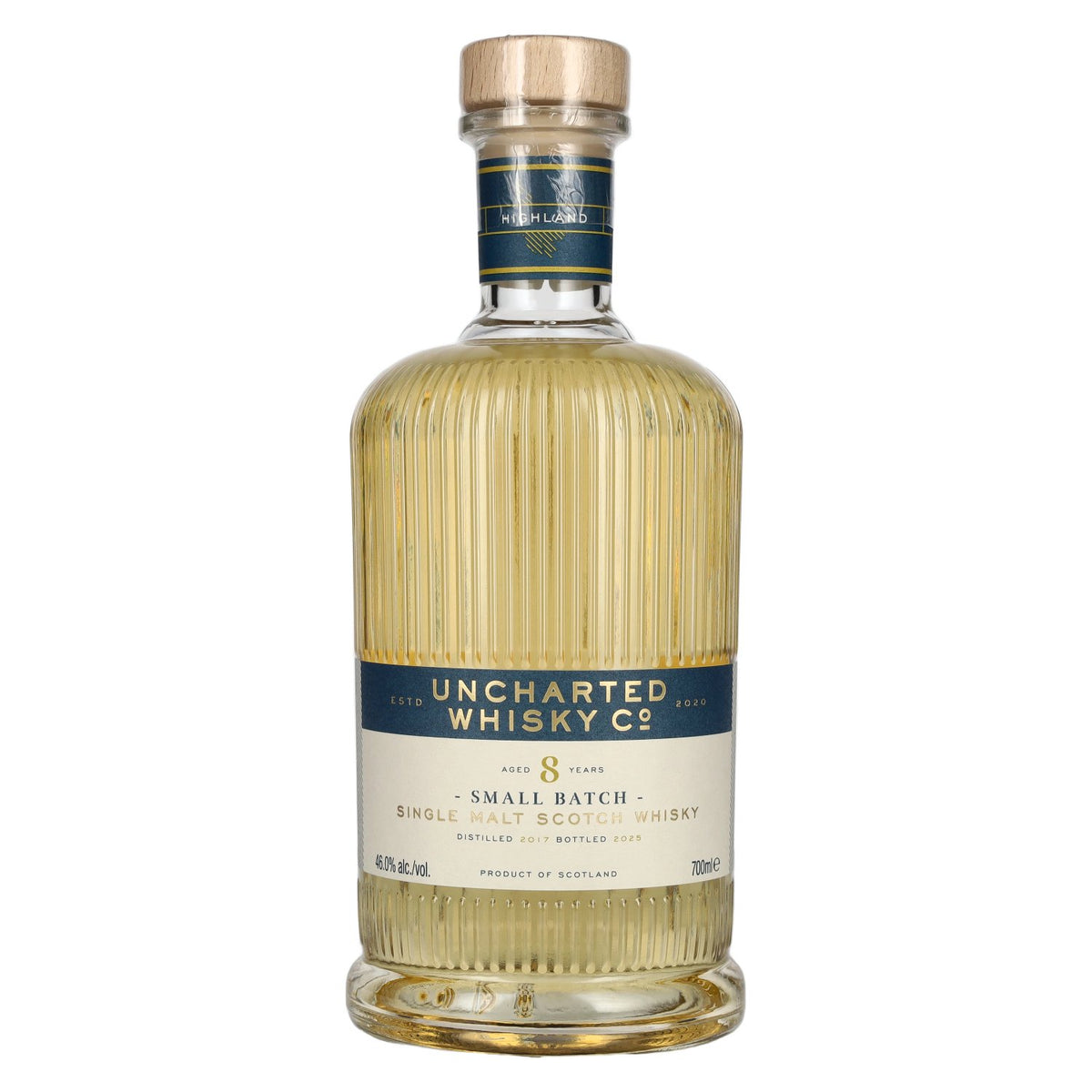 Uncharted Whisky Co 8 Years Old Small Batch Single Malt Scotch Whisky 2017 46% Vol. 0,7l