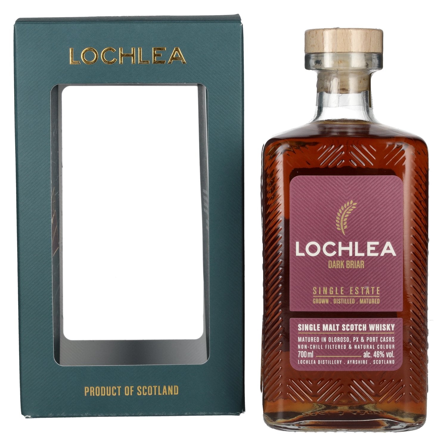 Lochlea DARK BRIAR Single Estate Single Malt Scotch Whisky 46% Vol. 0,7l in Giftbox