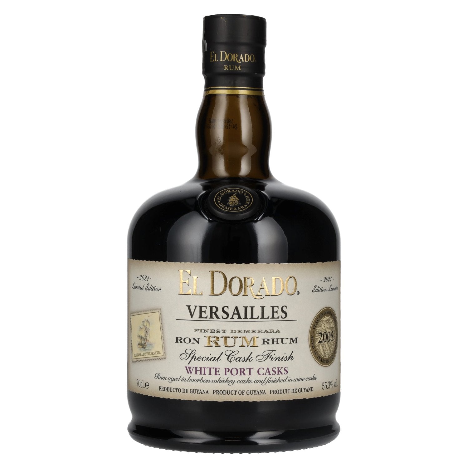 El Dorado Rum VERSAILLES Special White Port Casks 2005 55,3% Vol. 0,7l