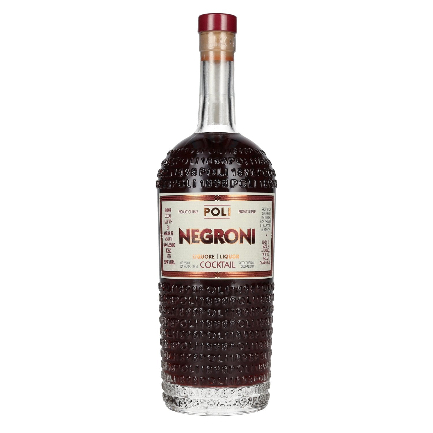 Poli Negroni Cocktail Liquore 25% Vol. 0,7l