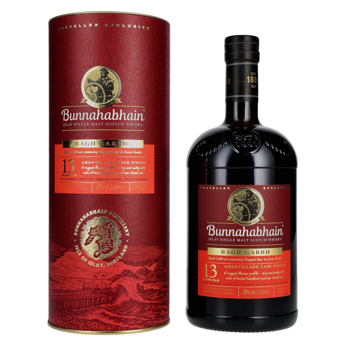 Bunnahabhain 13 Years Old BAGH GARBH Islay Single Malt Scotch Whisky 50% Vol. 1l in Giftbox