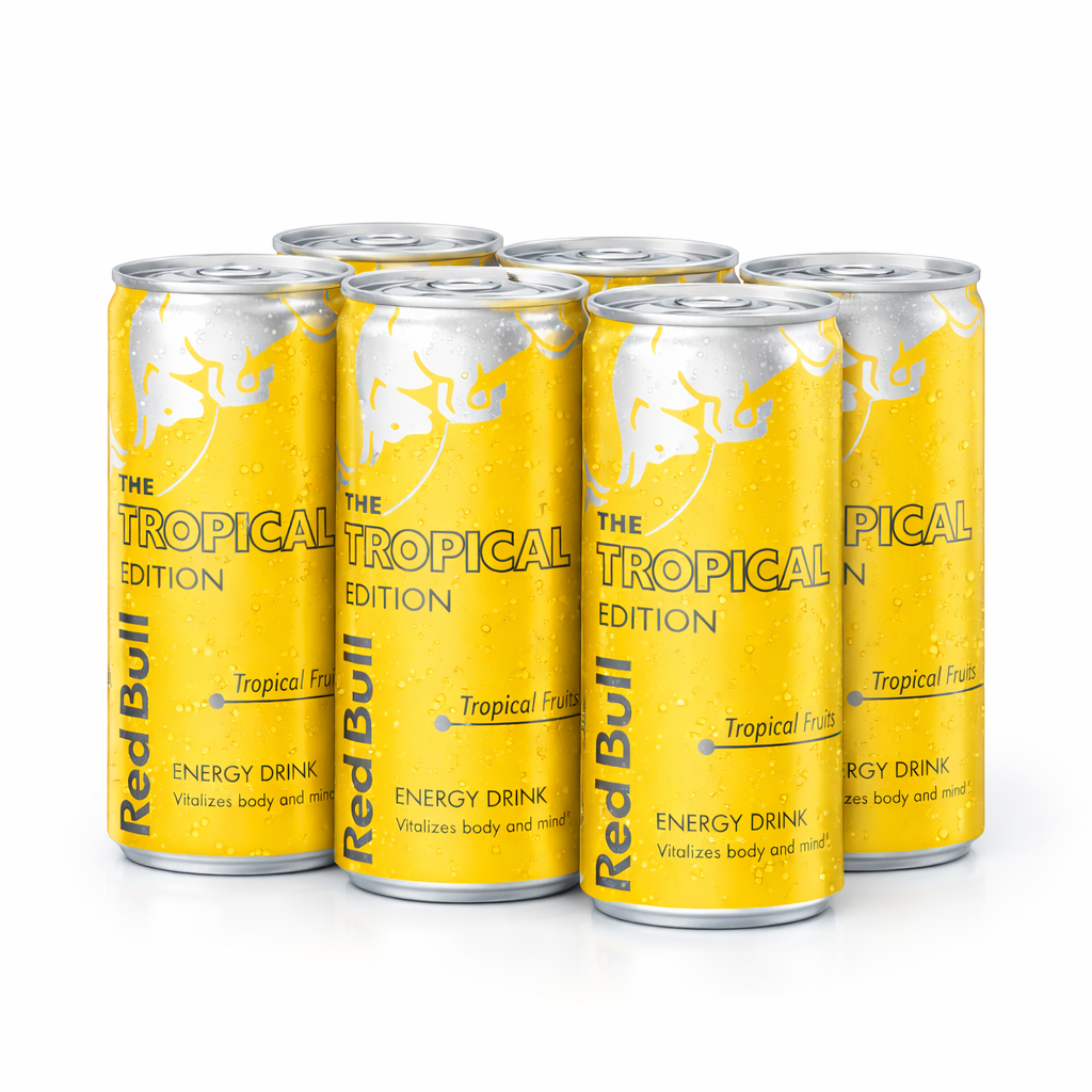 Red Bull Energy Drink The Tropical Edition 0.25l  (pack of 6)