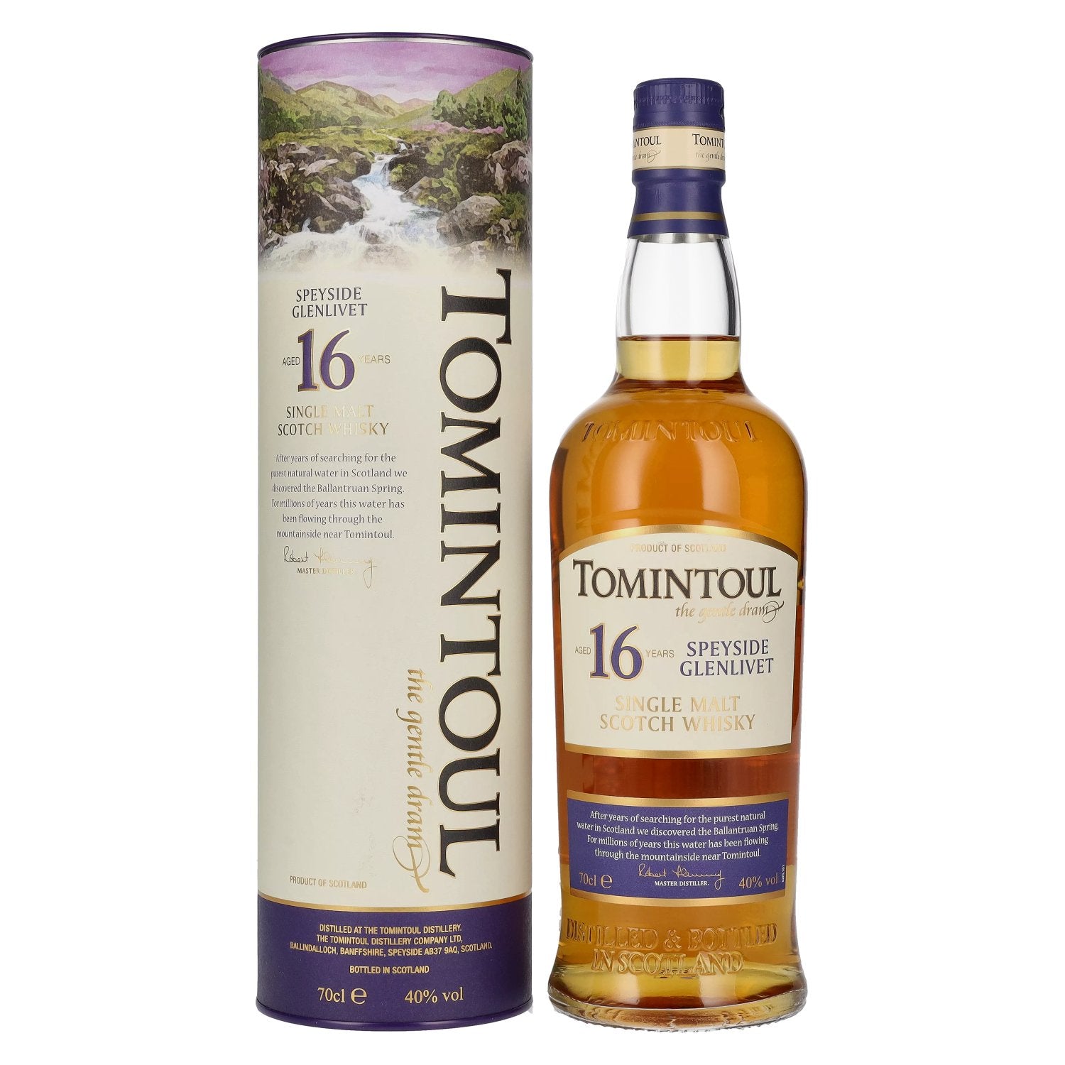 Tomintoul 16 Years Old Single Malt Scotch Whisky 40% Vol. 0,7l in Giftbox