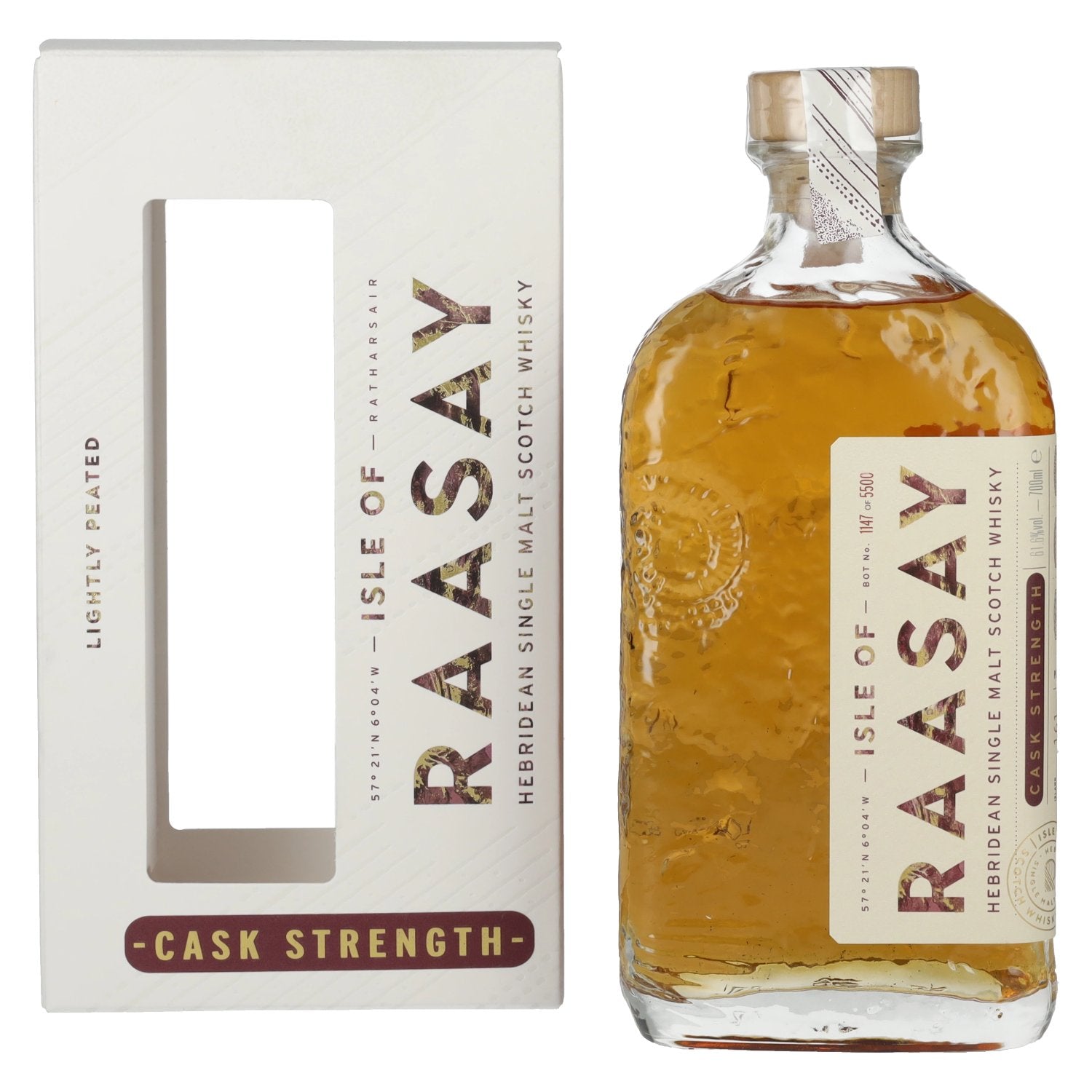 Isle of RAASAY Cask Strength Hebridean Single Malt 2025 61,6% Vol. 0,7l in Giftbox