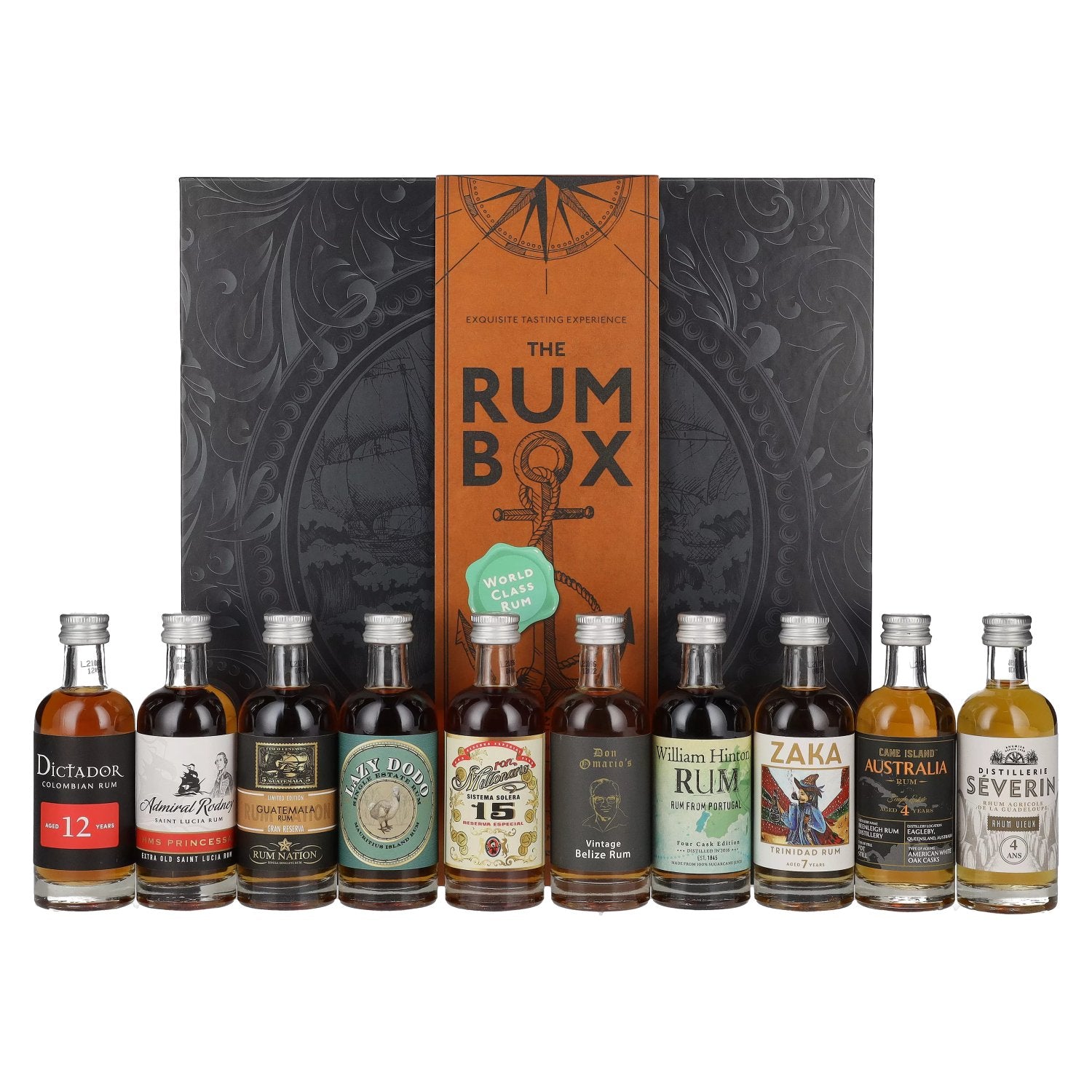 The Rum Box 41,2% Vol. 10x0,05l in Giftbox