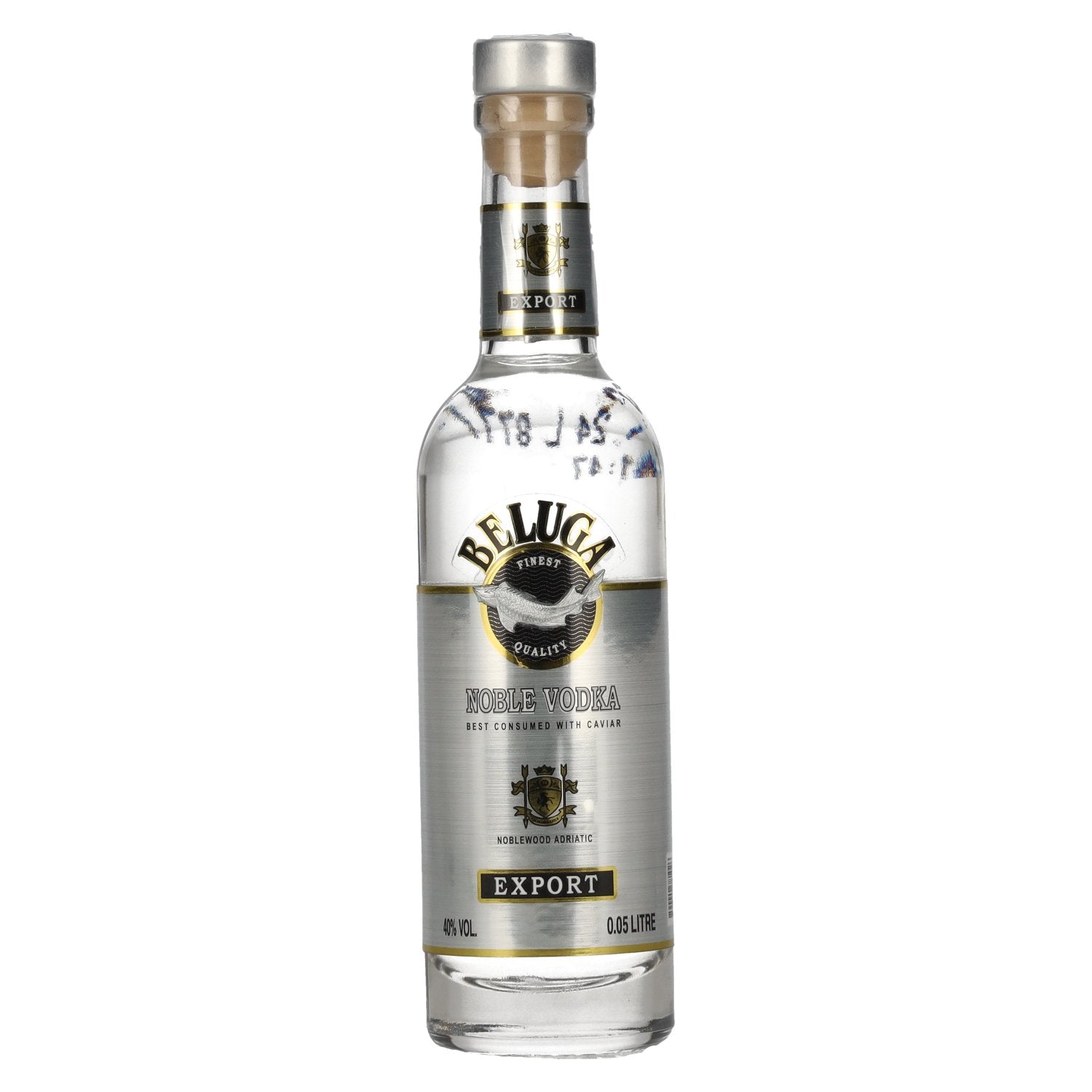 Beluga Noble Vodka EXPORT Montenegro 40% Vol. 0,05l