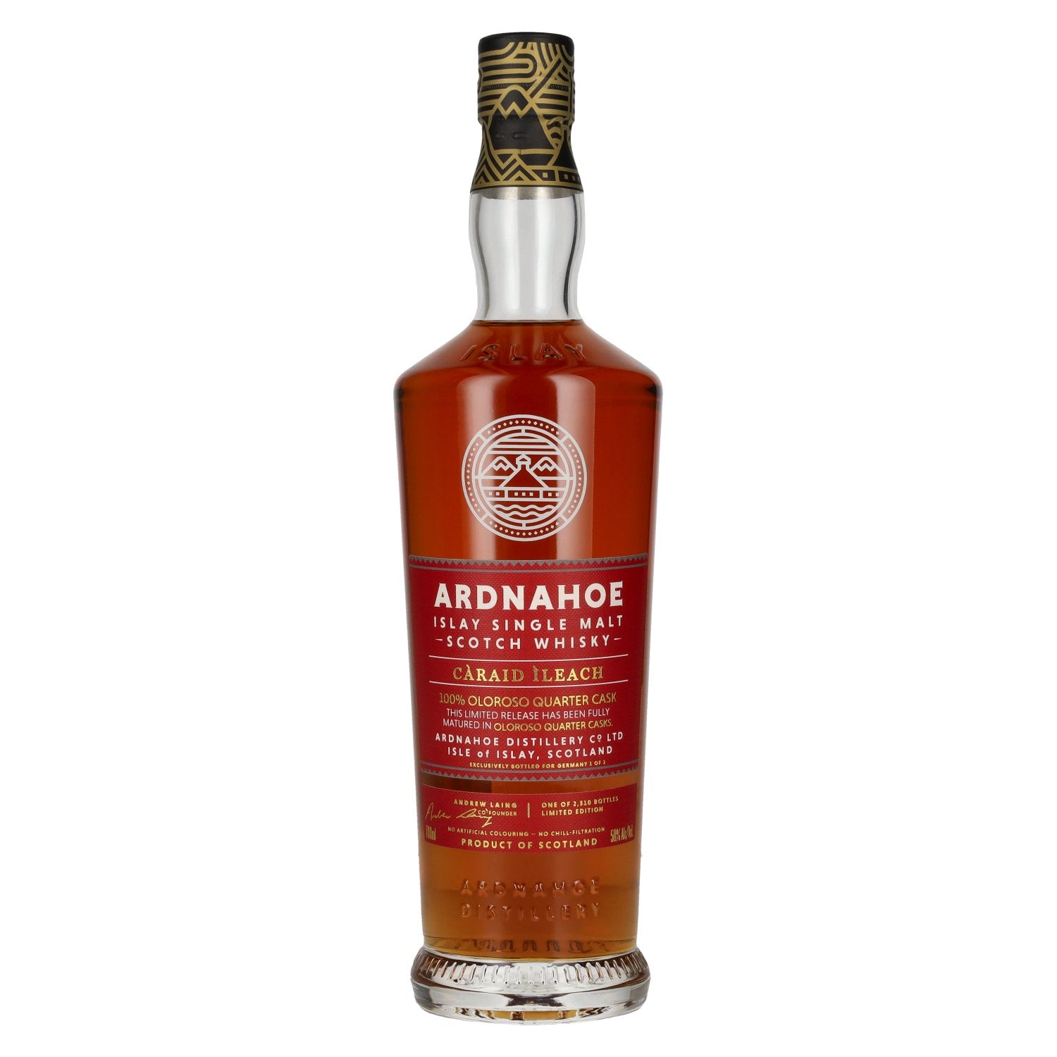 Ardnahoe CARAID ILEACH 100% Oloroso Quarter Cask Islay Single Malt Whisky Limited Edition 50% Vol. 0,7l