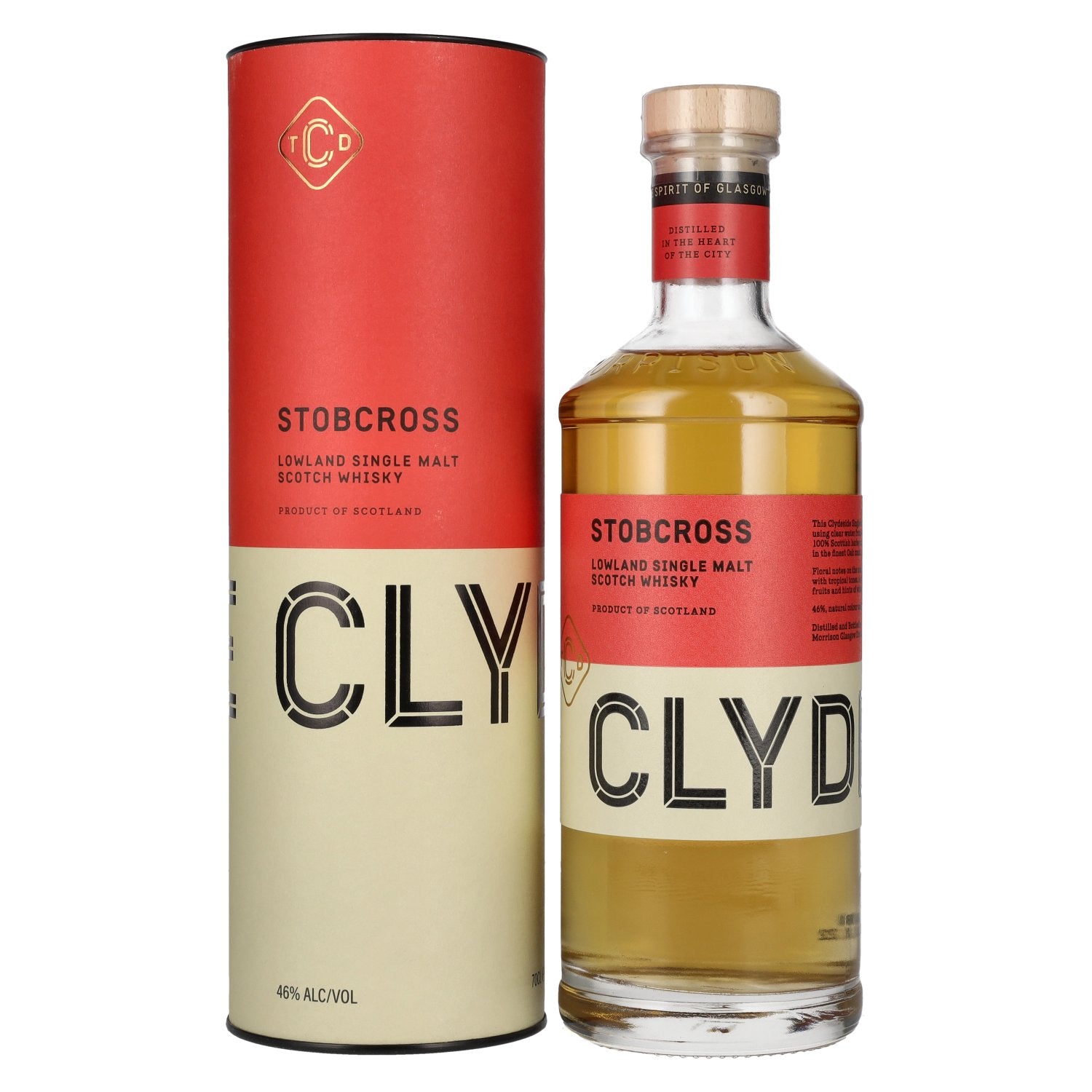 Clydeside STOBCROSS Lowland Single Malt 46% Vol. 0,7l in Giftbox