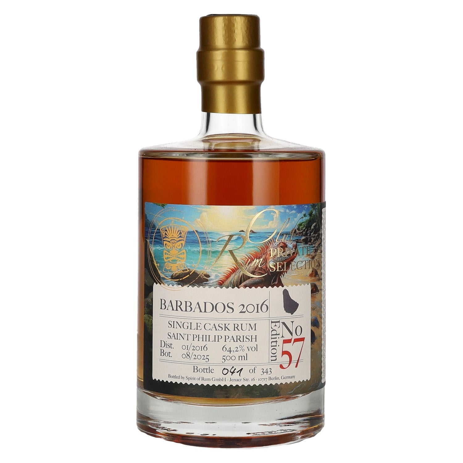 Foursquare RUM CLUB PRIVATE SELECTION Barbados Single Cask Rum Edition 57 2016 64,2% Vol. 0,5l