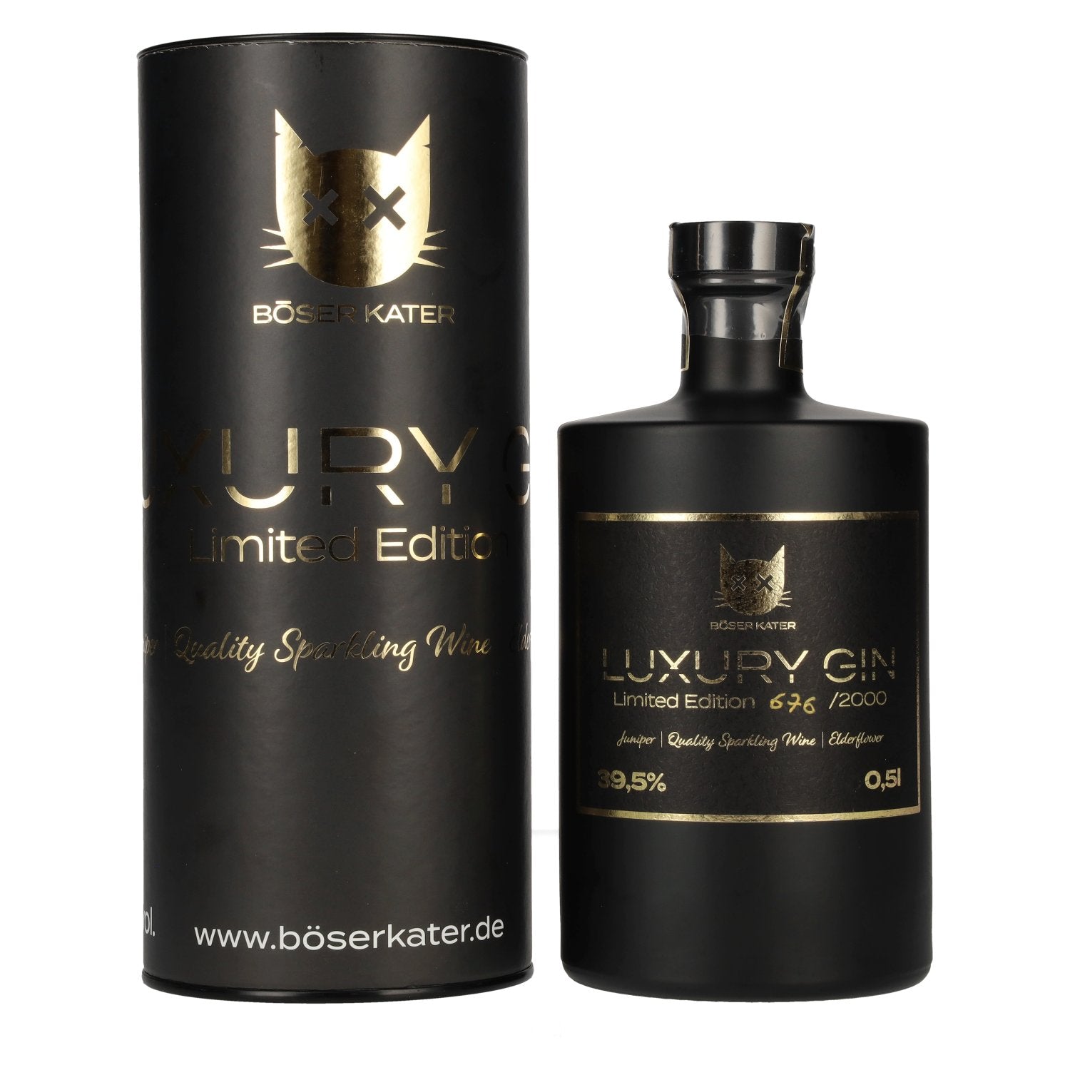 BOeSER KATER Luxury Gin Limited Edition 39,5% Vol. 0,5l in Giftbox