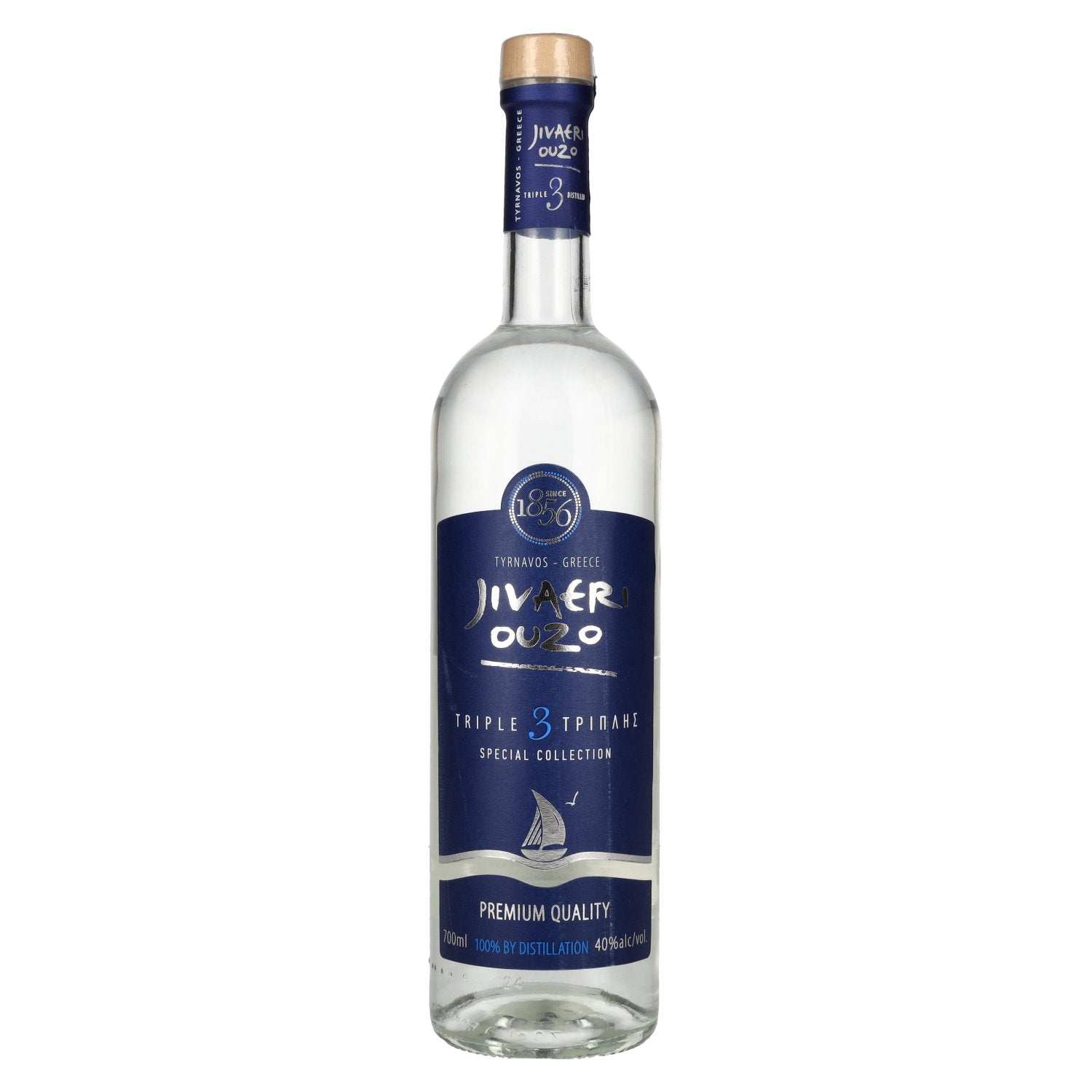 Jivaeri Ouzo Triple Distilled Special Collection 40% Vol. 0,7l