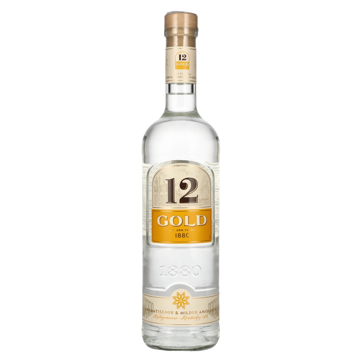 Ouzo 12 Gold 36% Vol. 0,7l