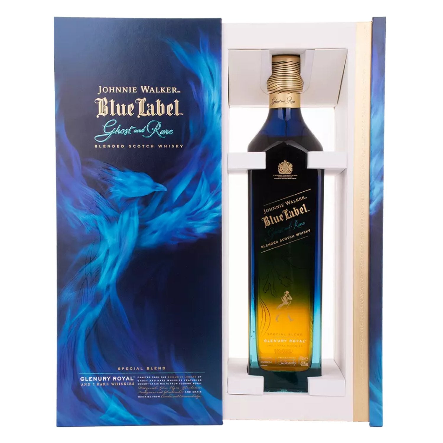 Johnnie Walker Blue Label Ghost & Rare GLENURY ROYAL 43,8% Vol. 0,7l in Giftbox