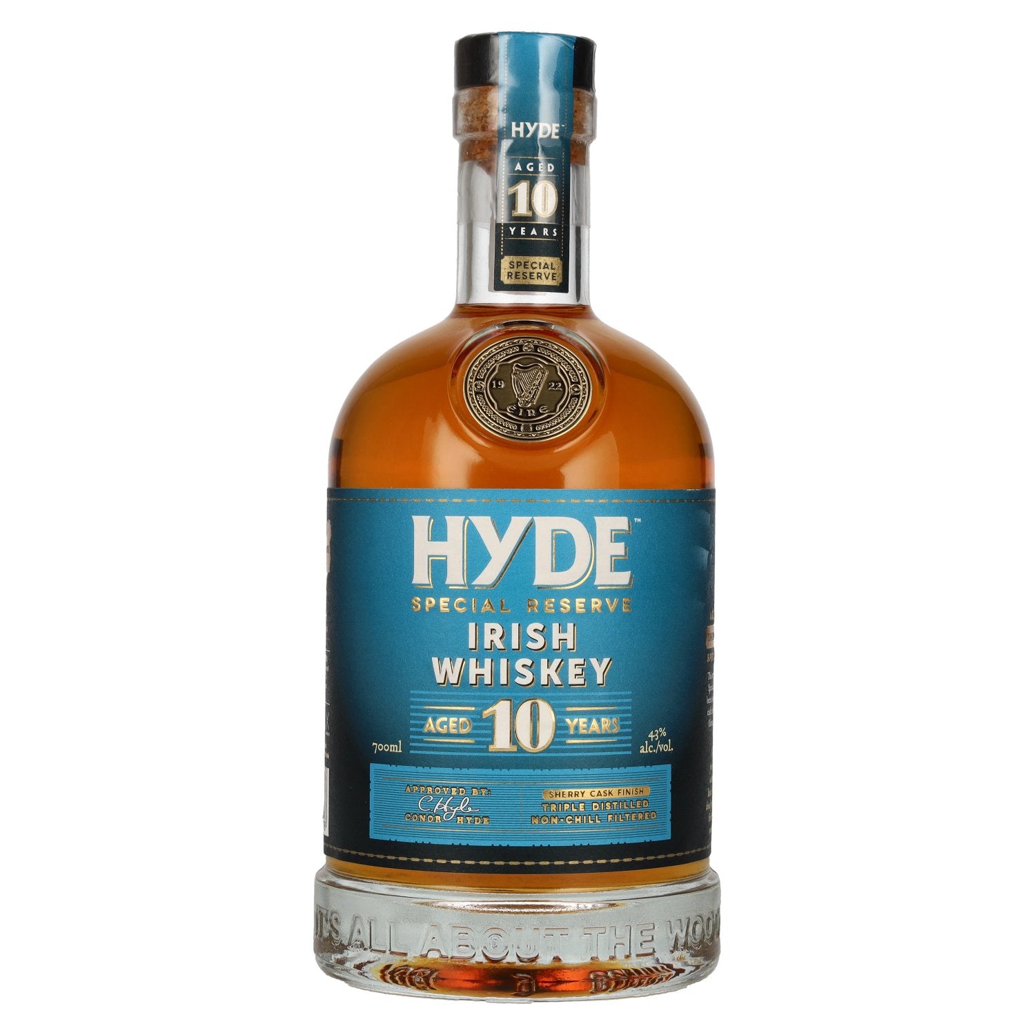 Hyde 10 Years Old SHERRY CASK Single Malt Irish Whiskey 43% Vol. 0,7l