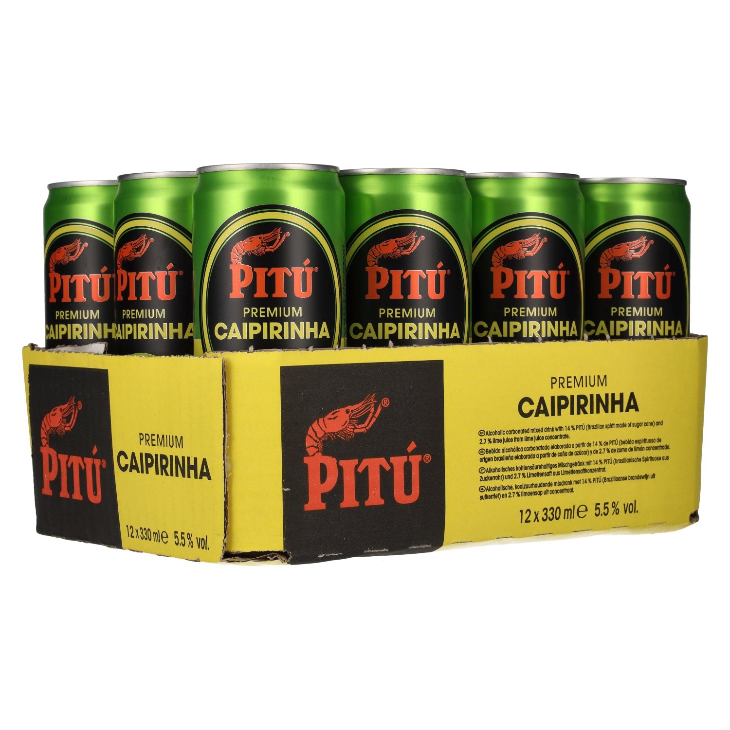 Pitu Premium Caipirinha 5,5% Vol. 12x0,33l Dosen