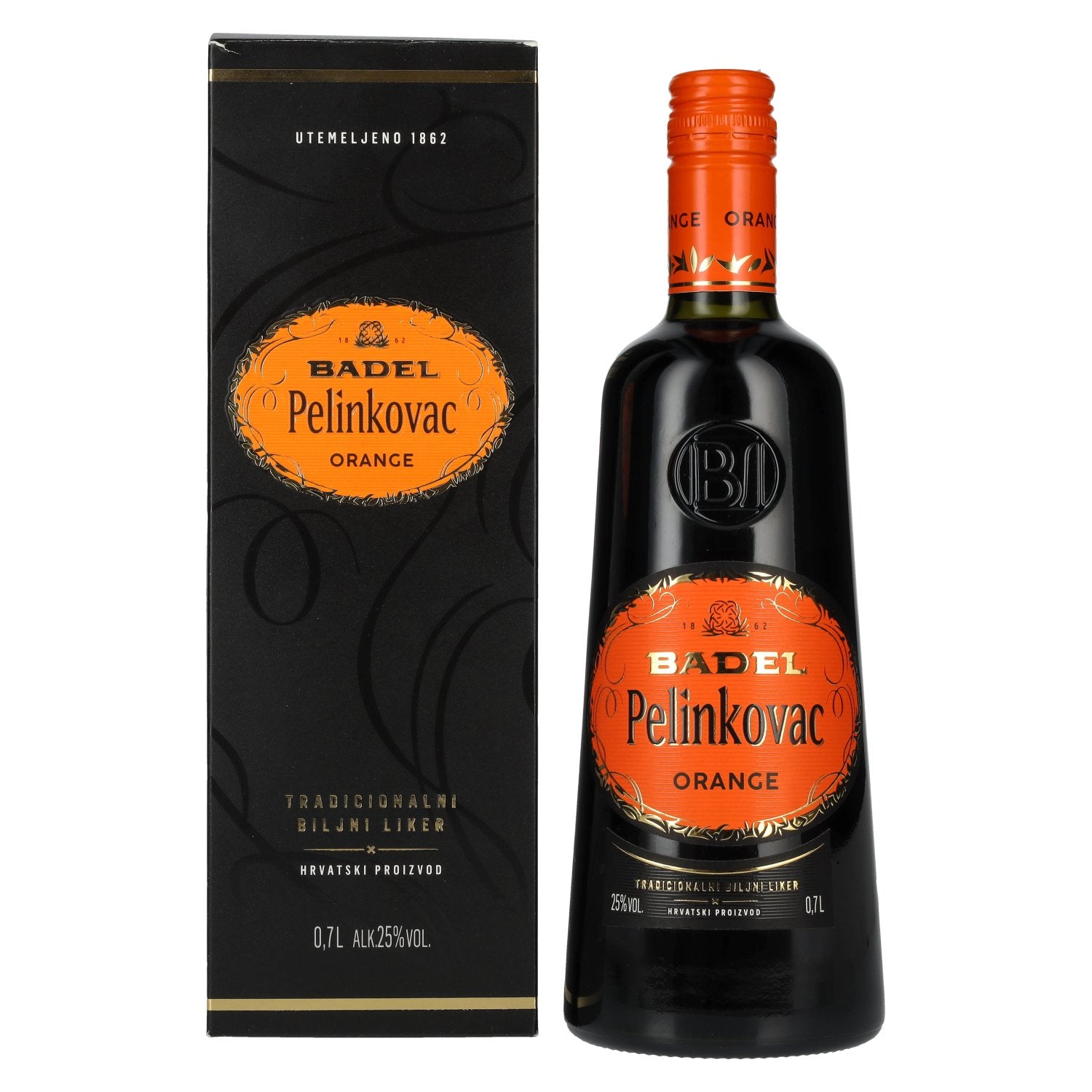 Badel Pelinkovac ORANGE 25% Vol. 0,7l in Giftbox