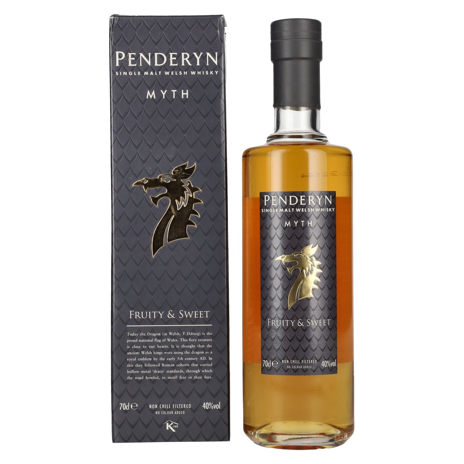 Penderyn MYTH Single Malt Welsh Whisky 40% Vol. 0,7l in Giftbox