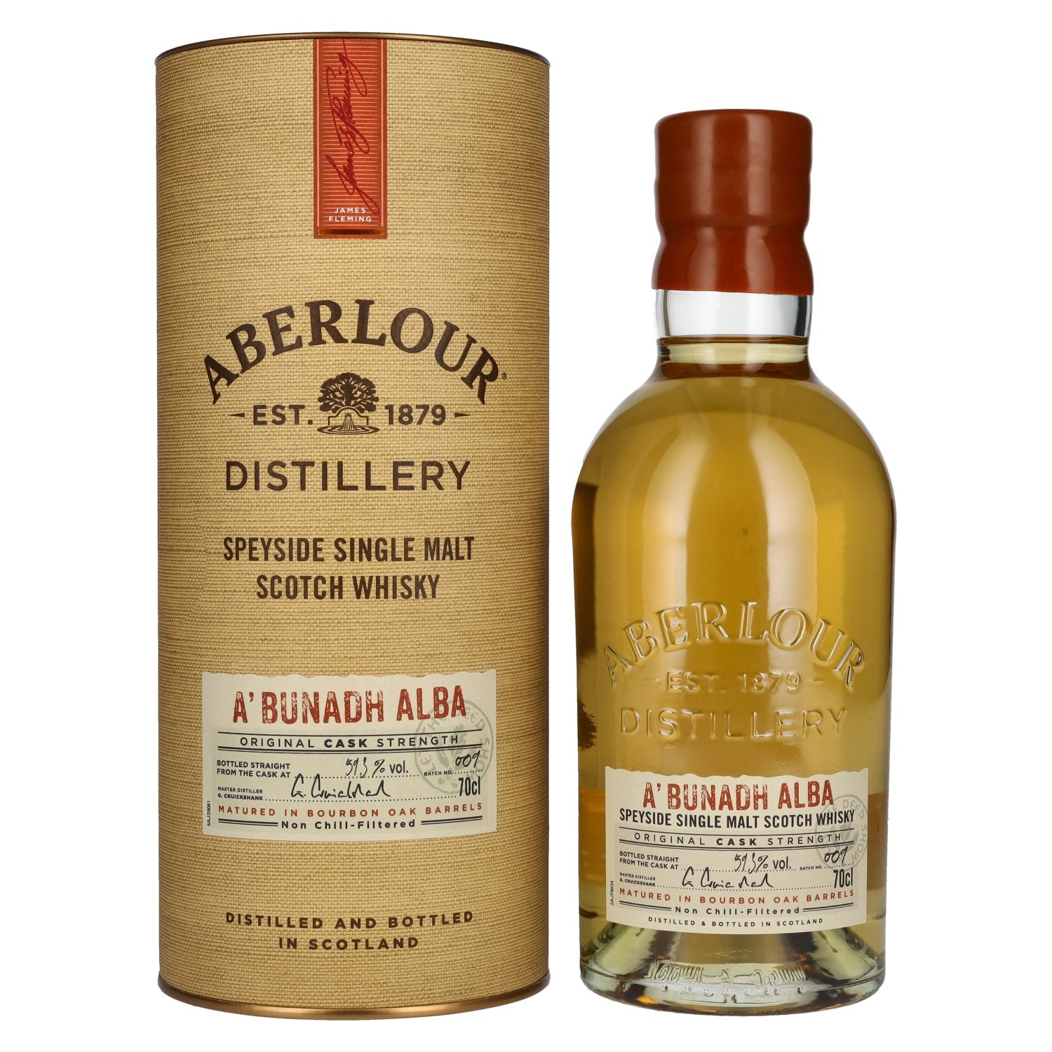 Aberlour A'BUNADH ALBA Original Cask Strength Batch No. 009 59,3% Vol. 0,7l in Giftbox