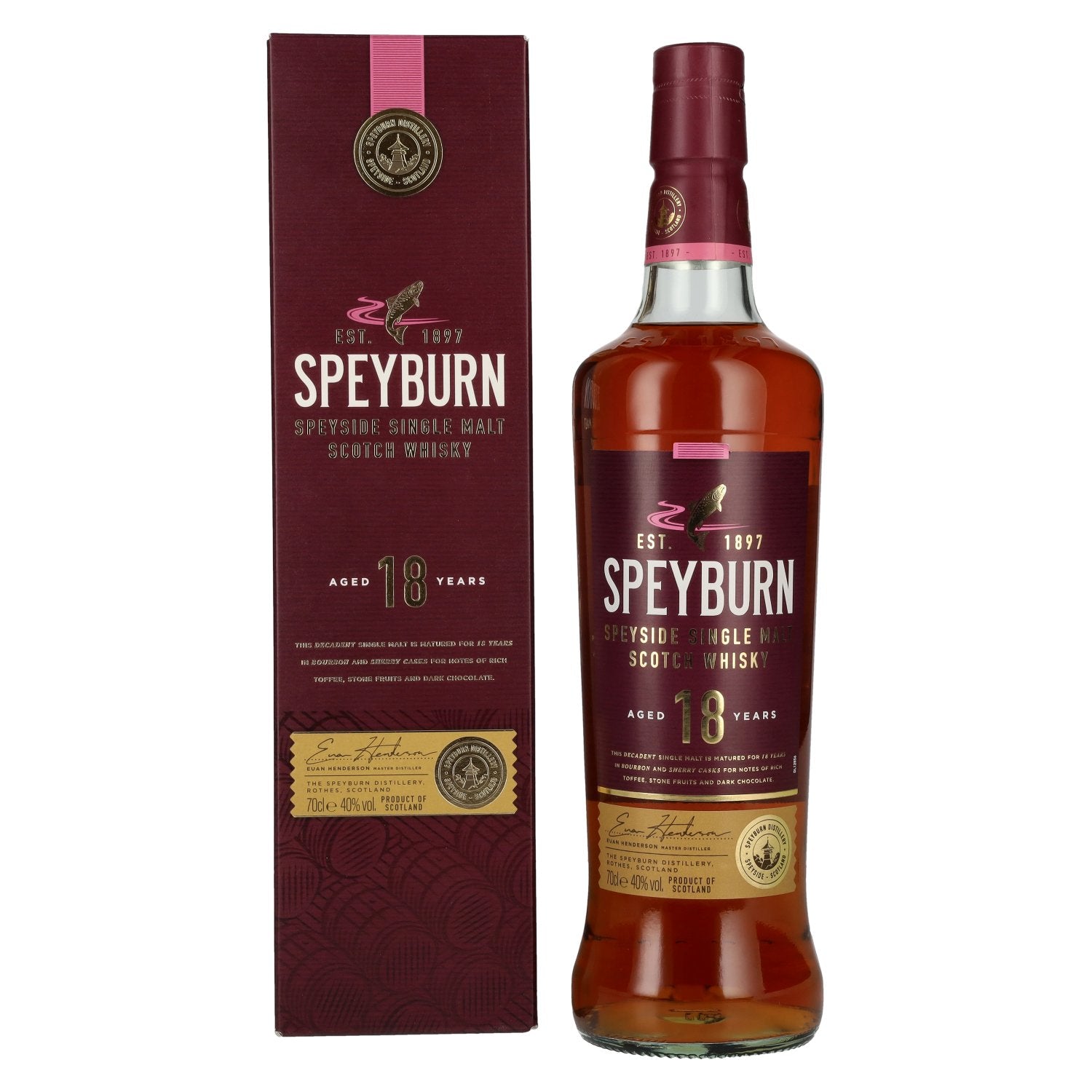 Speyburn 18 Years Old Speyside Single Malt Scotch Whisky 40% Vol. 0,7l in Giftbox