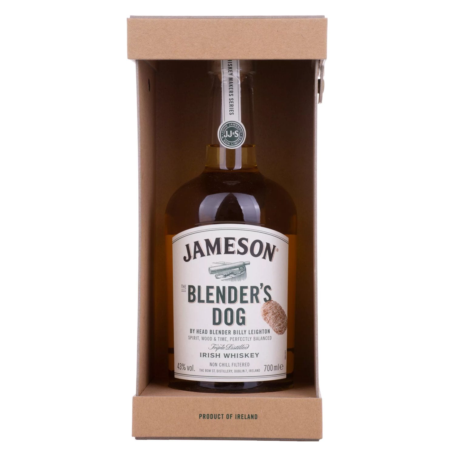 Jameson The BLENDER'S DOG Triple Distilled Irish Whiskey 43% Vol. 0,7l in Giftbox