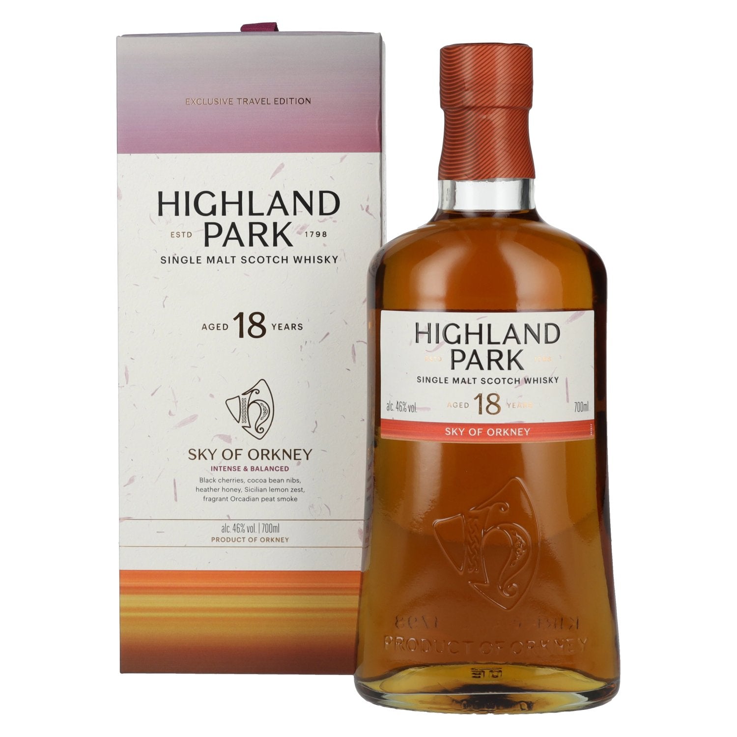 Highland Park 18 Years Old SKY OF ORKNEY Single Malt Scotch Whisky 46% Vol. 0,7l in Giftbox