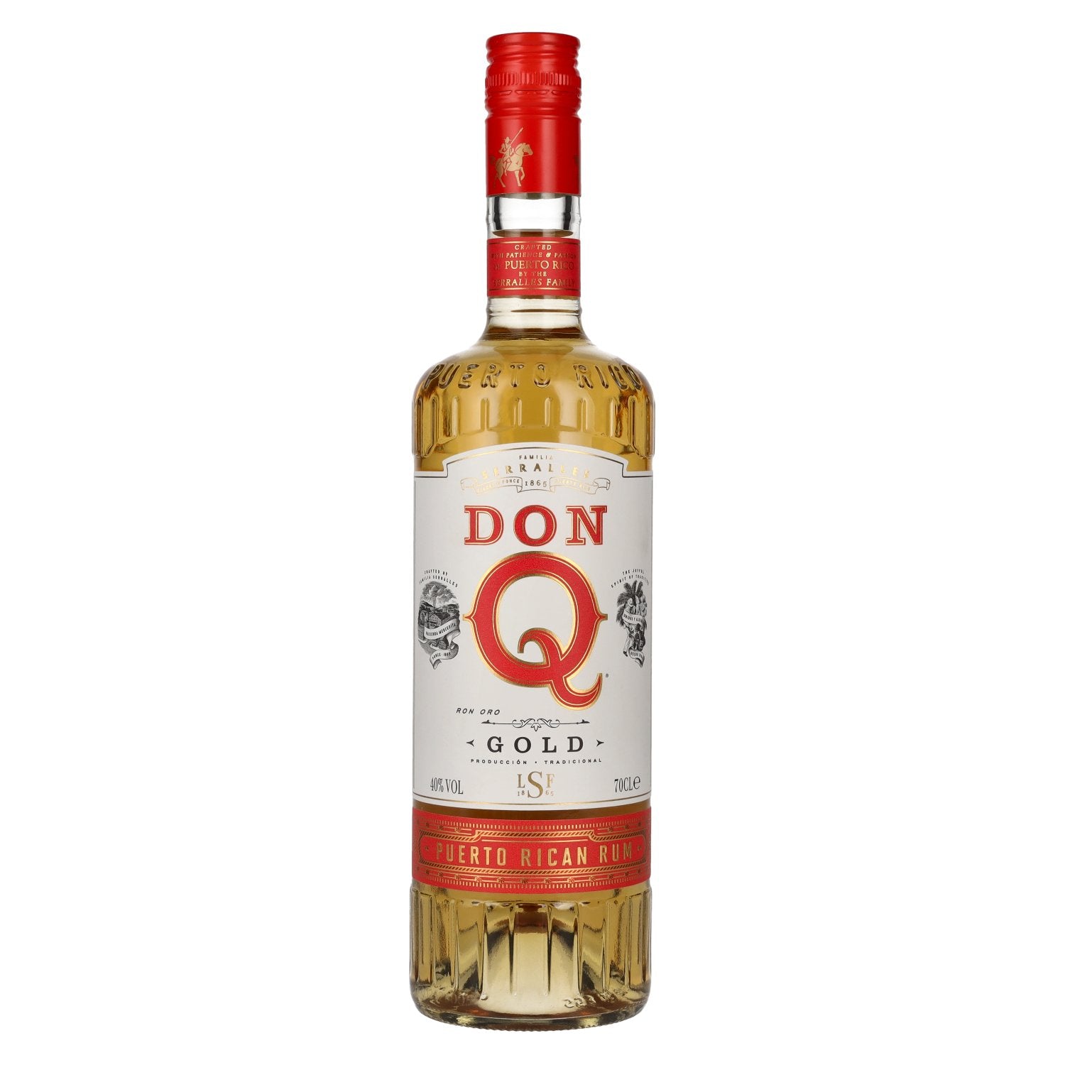 Don Q GOLD Puerto Rican Rum 40% Vol. 0,7l