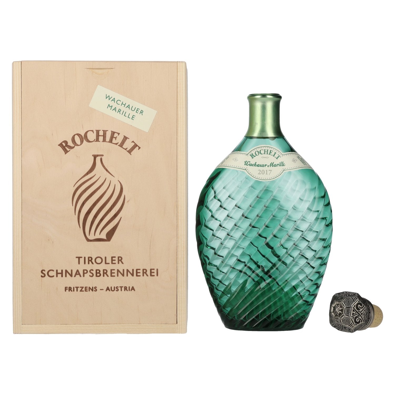 Rochelt Wachauer Marille 2017 50% Vol. 0,35l in Holzkiste