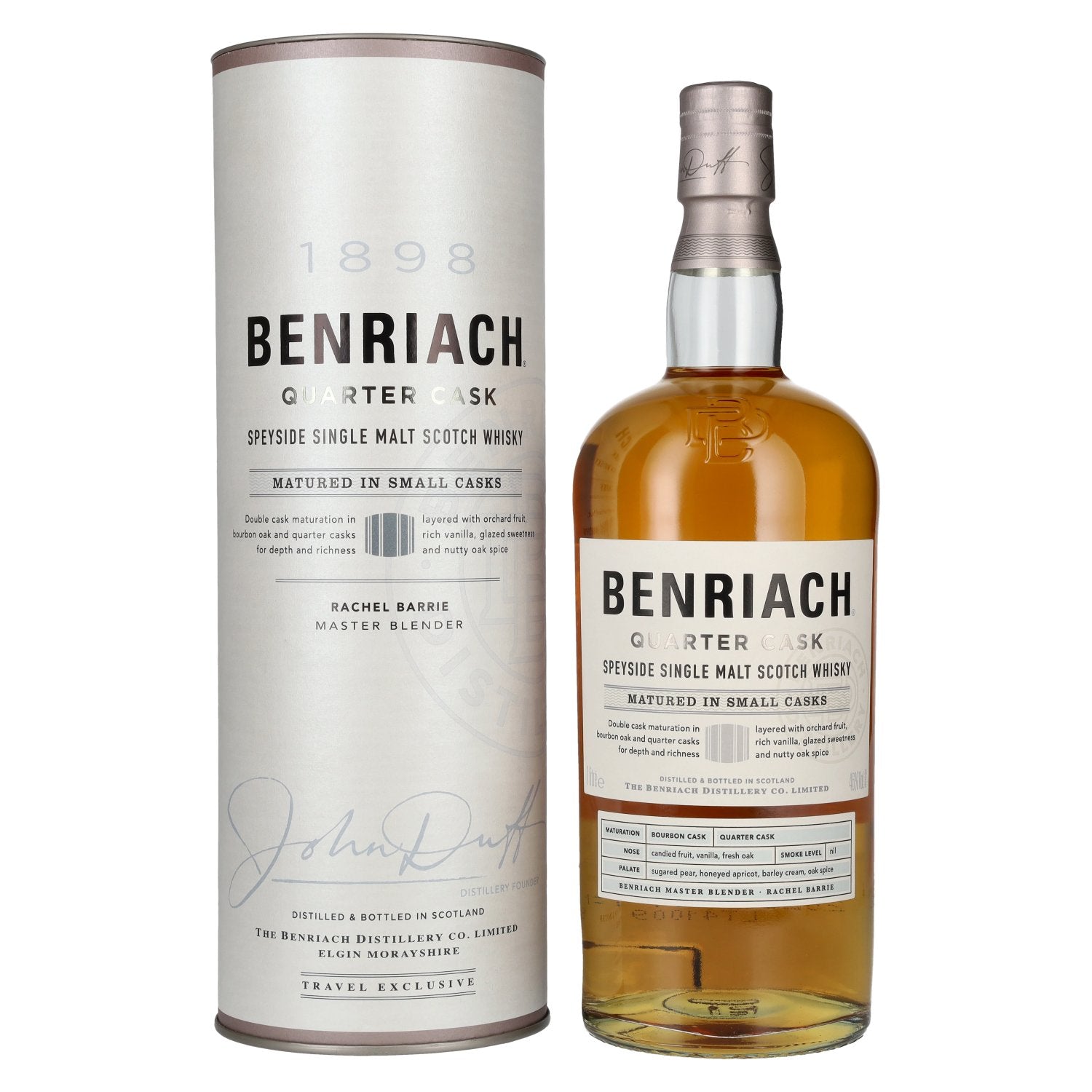 The BenRiach CLASSIC QUARTER CASKS Single Malt Scotch Whisky 46% Vol. 1l in Giftbox
