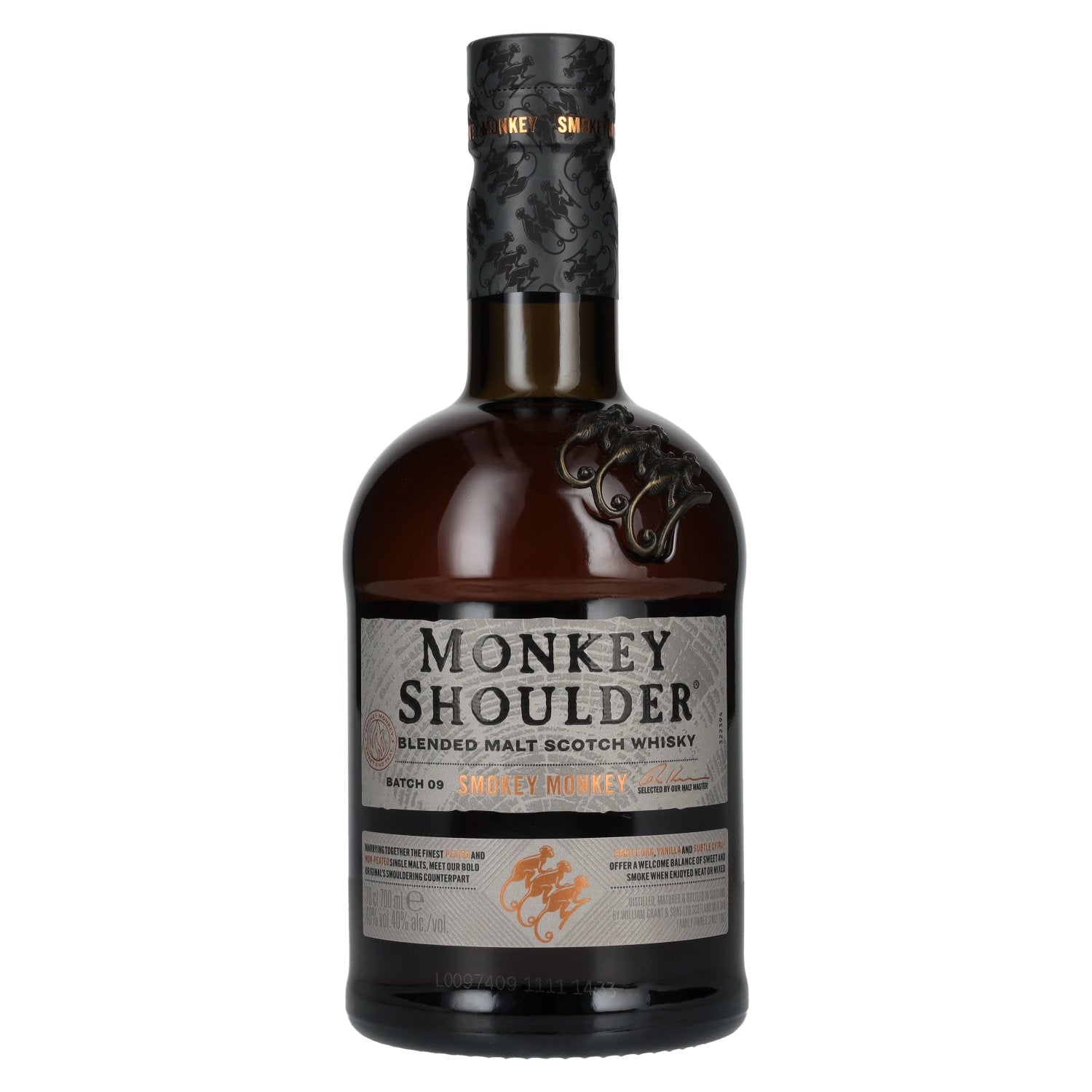 Monkey Shoulder SMOKEY MONKEY Blended Malt BATCH 9 40% Vol. 0,7l