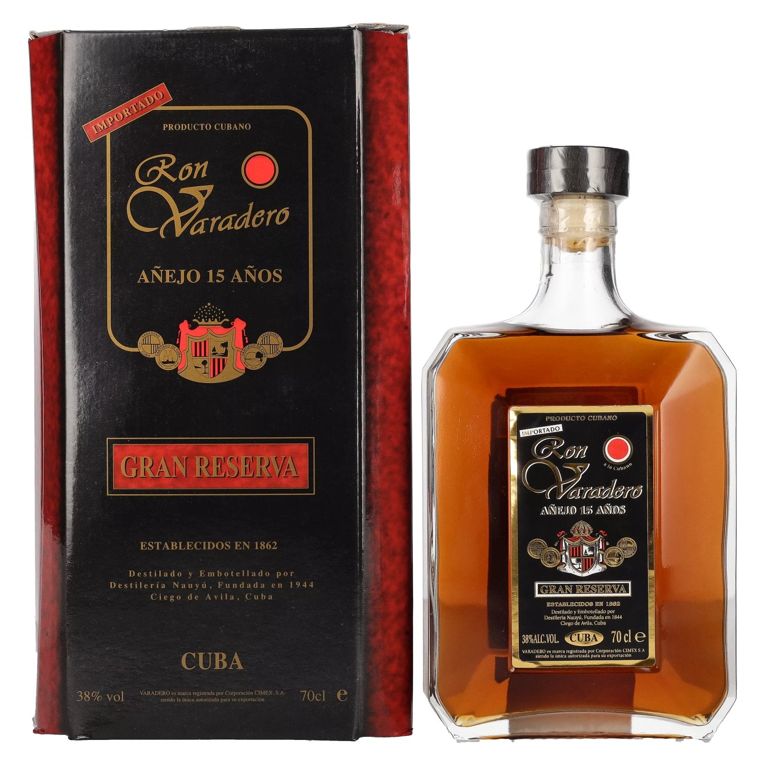 Ron Varadero Anejo 15 Anos GRAN RESERVA 38% Vol. 0,7l in Giftbox