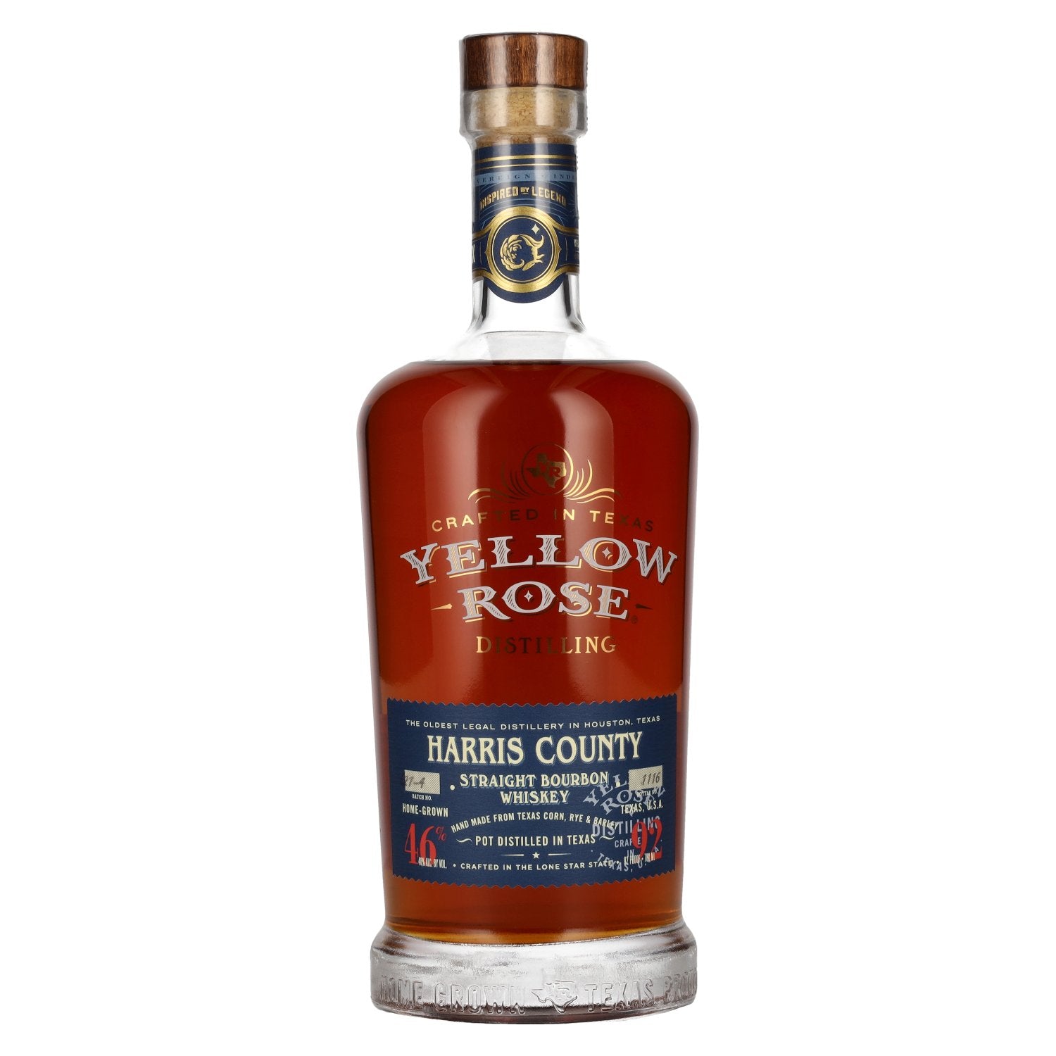 Yellow Rose HARRIS COUNTY Bourbon Whiskey 46% Vol. 0,7l