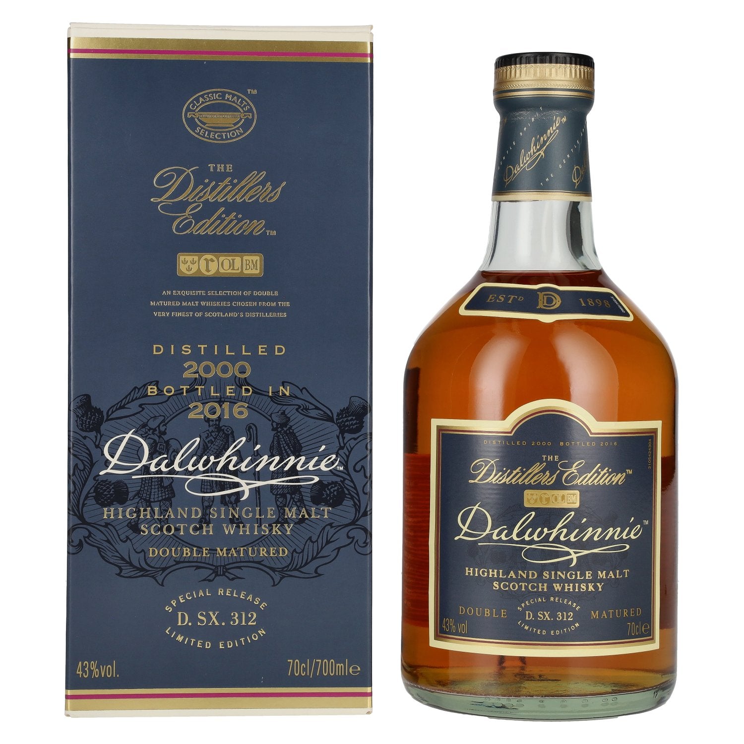 Dalwhinnie The Distillers Edition Double Matured 2000 43% Vol. 0,7l in Giftbox