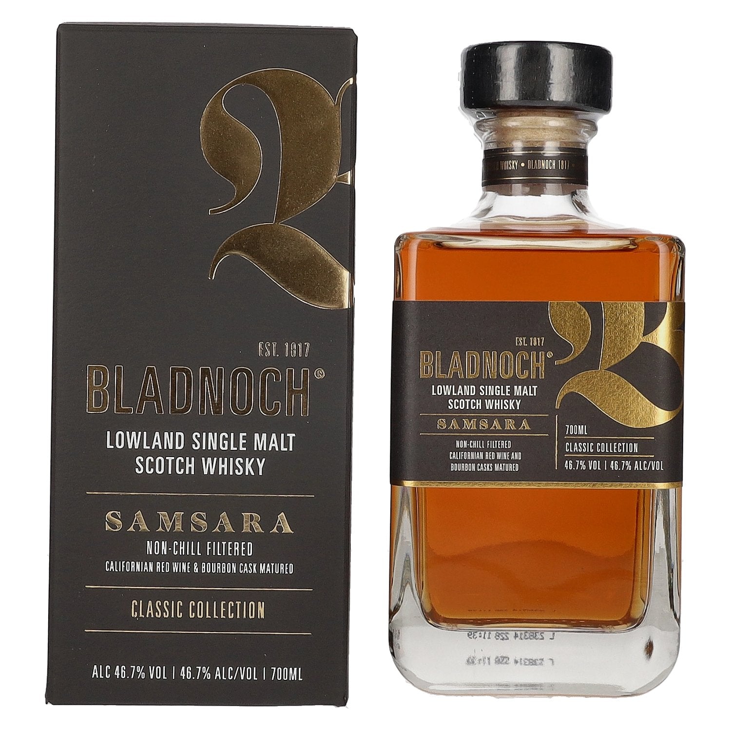 Bladnoch SAMSARA Lowland Single Malt Scotch Whisky 46,7% Vol. 0,7l in Giftbox