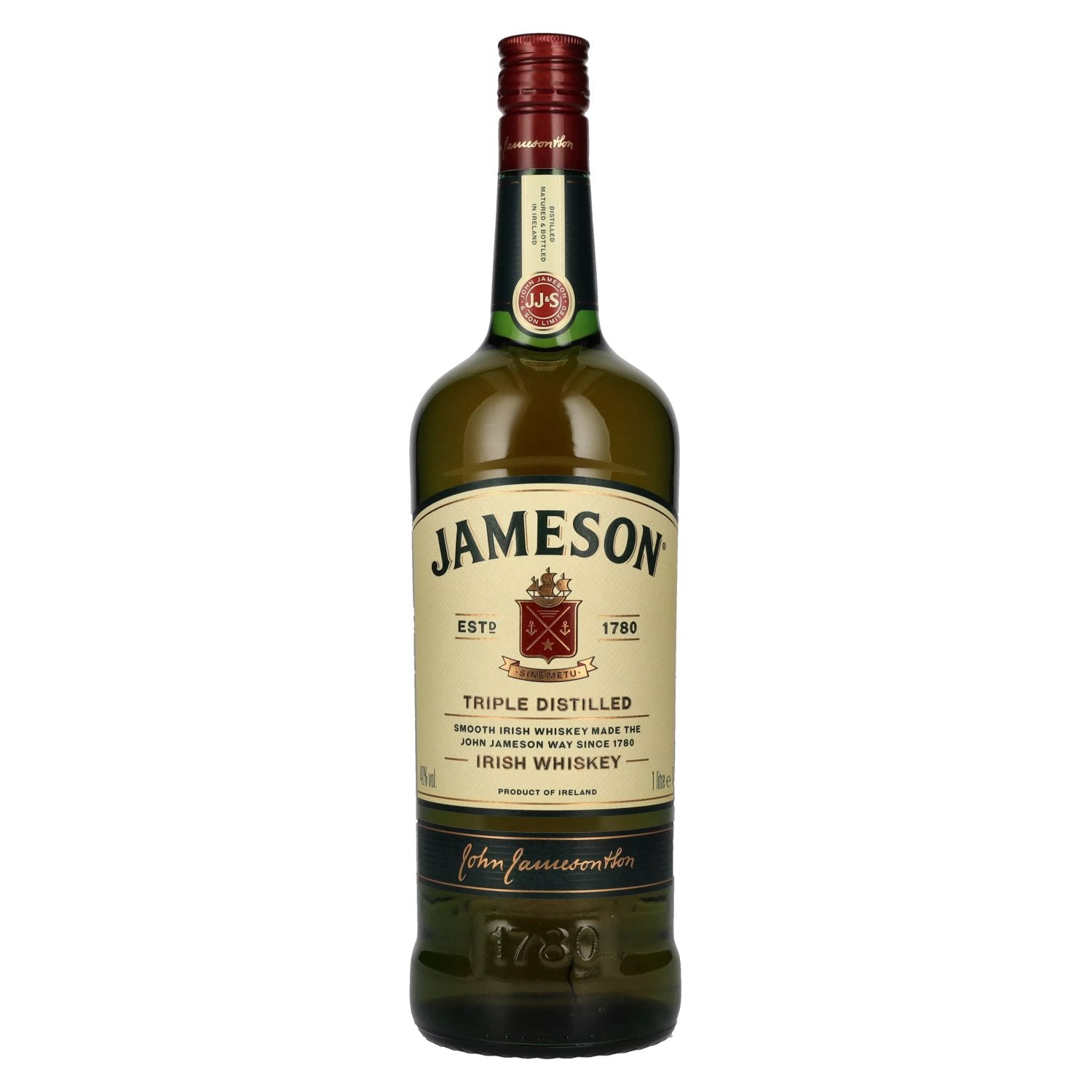 Jameson Triple Distilled Irish Whiskey 40% Vol. 1l