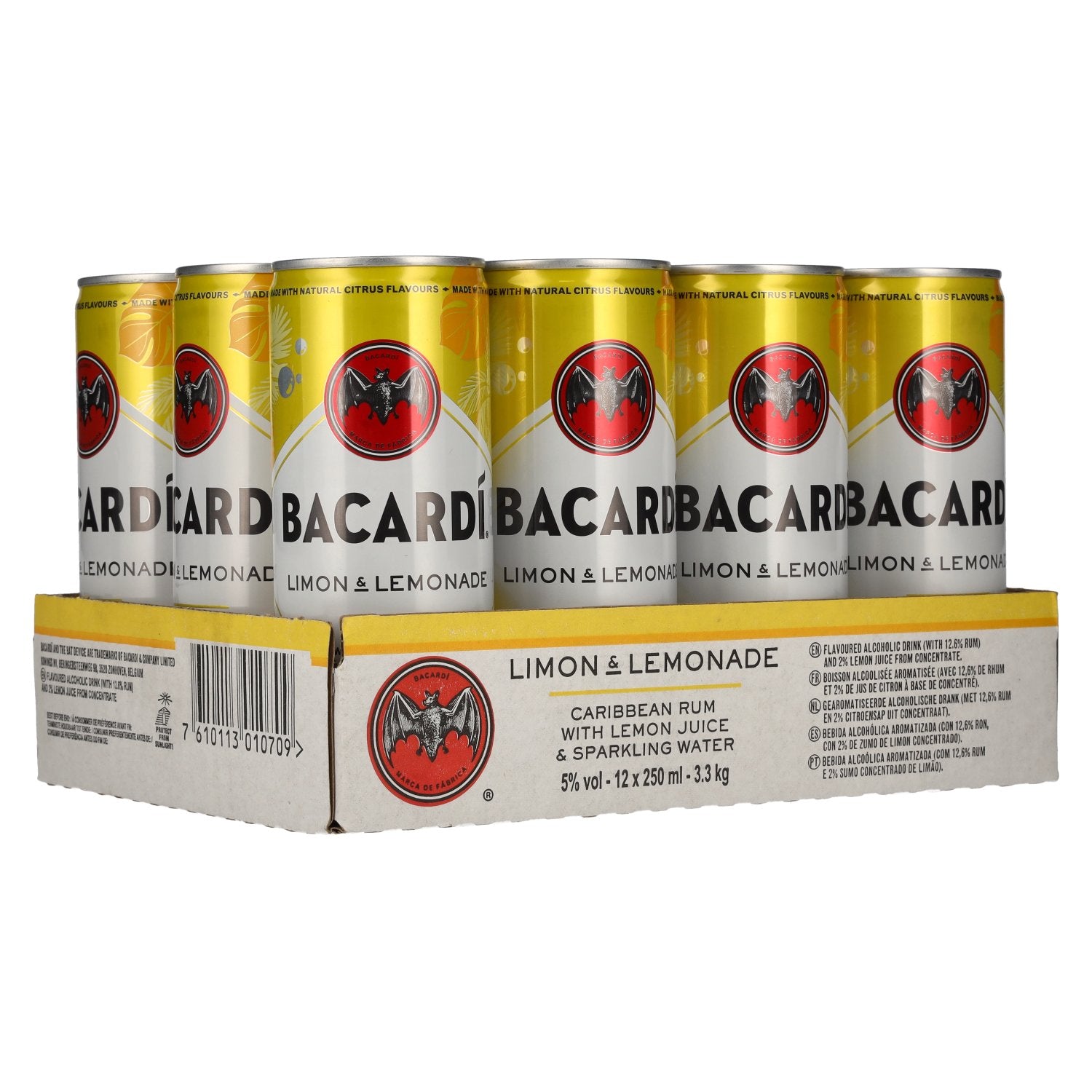 Bacardi Limon & Lemonade 5% Vol. 12x0,25l Dosen