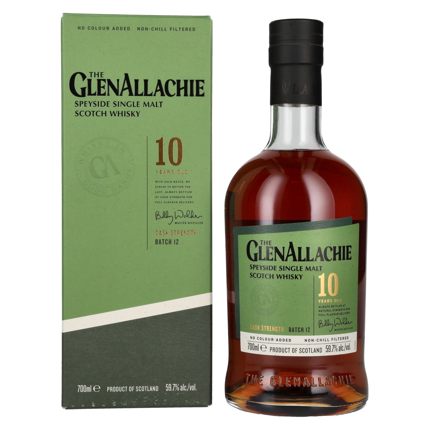 The GlenAllachie 10 Years Old CASK STRENGTH Batch 12 59,7% Vol. 0,7l in Giftbox
